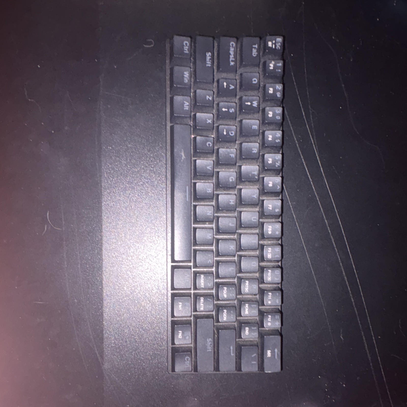 Compact Wired Black Keyboard – English QWERTY (Standard) Layout RK keyboard