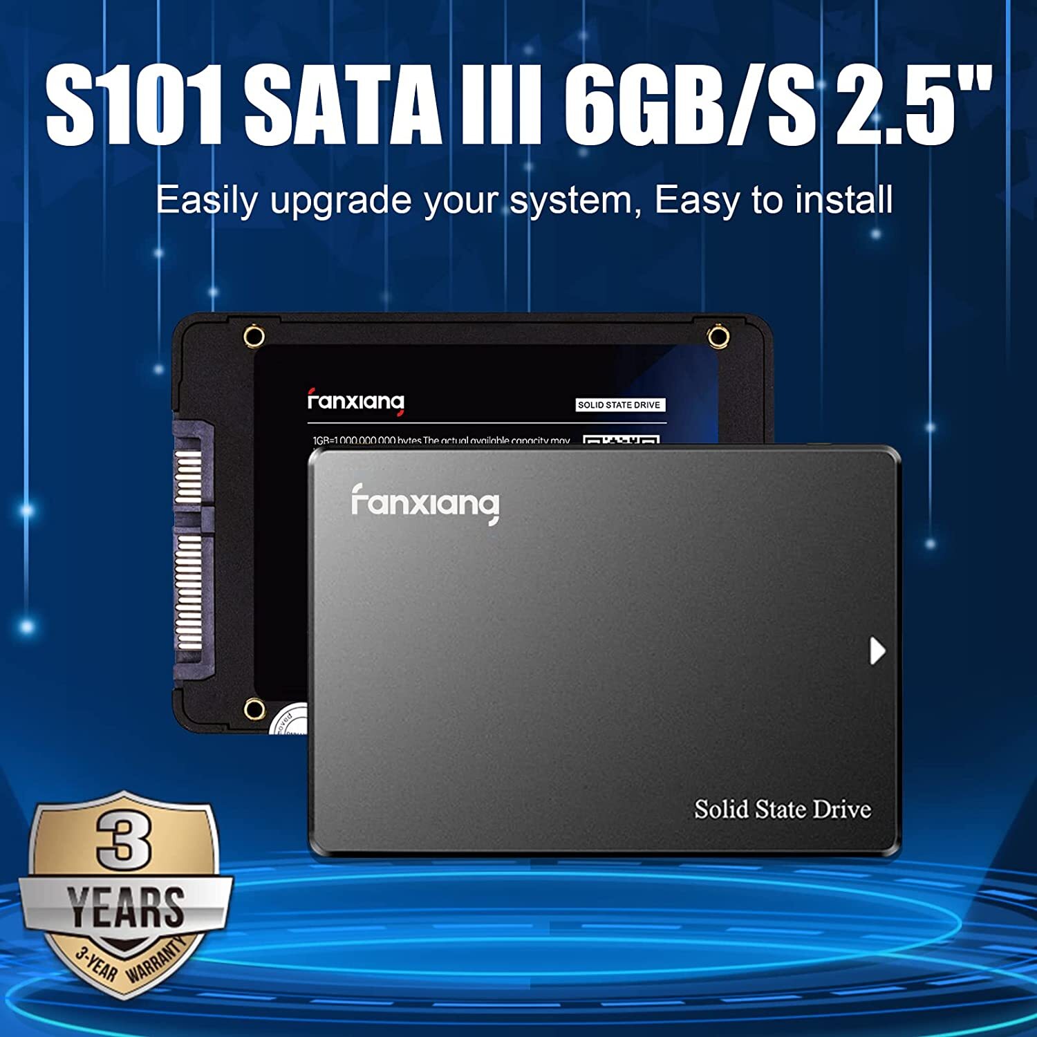 Fanxiang 4TB 2TB 2.5” SATA III SSD 550MB/s Internal Solid State Drive lot TLC