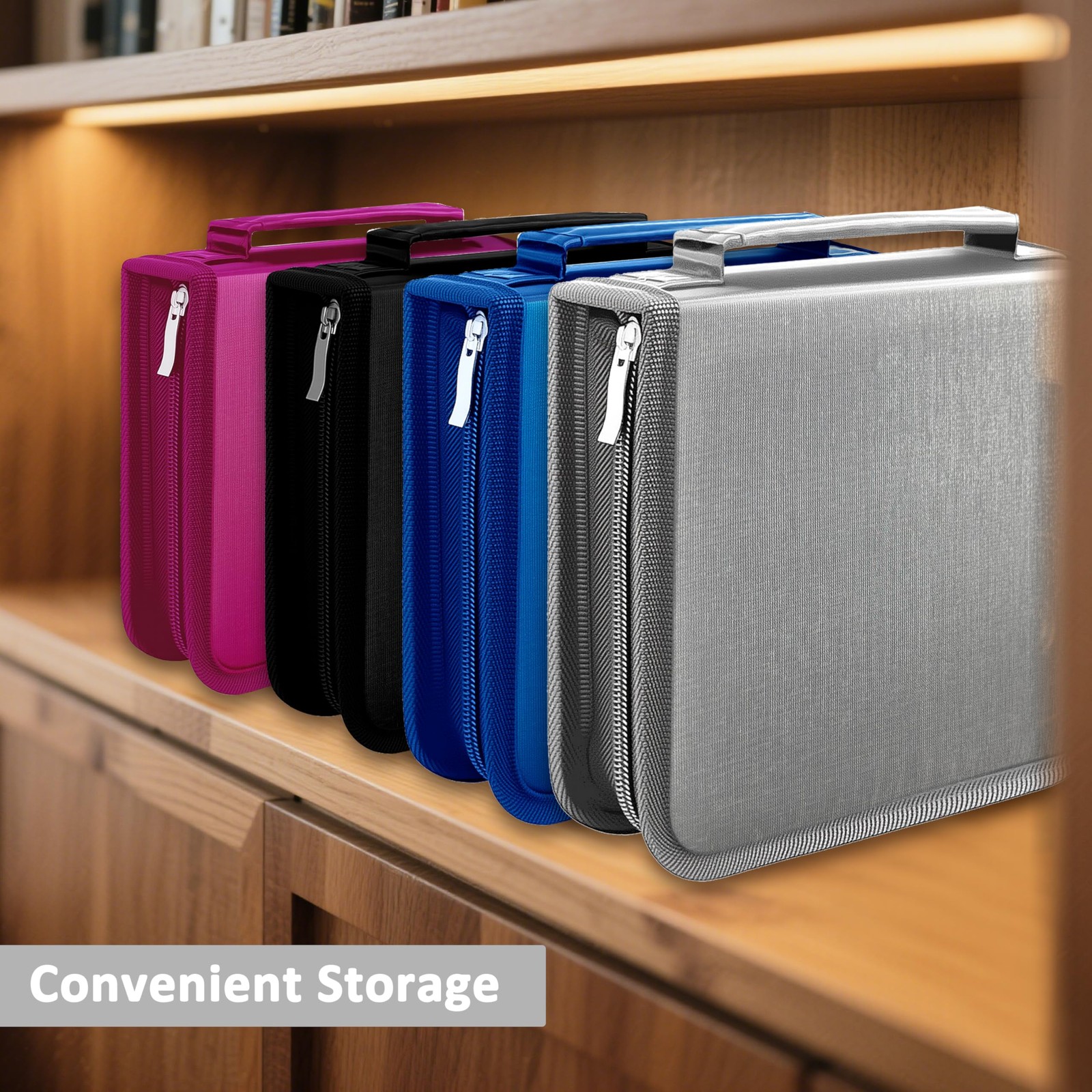 YILAG DVD Case CD Storage,40 Capacity Cases Holder Medium, 40 Black