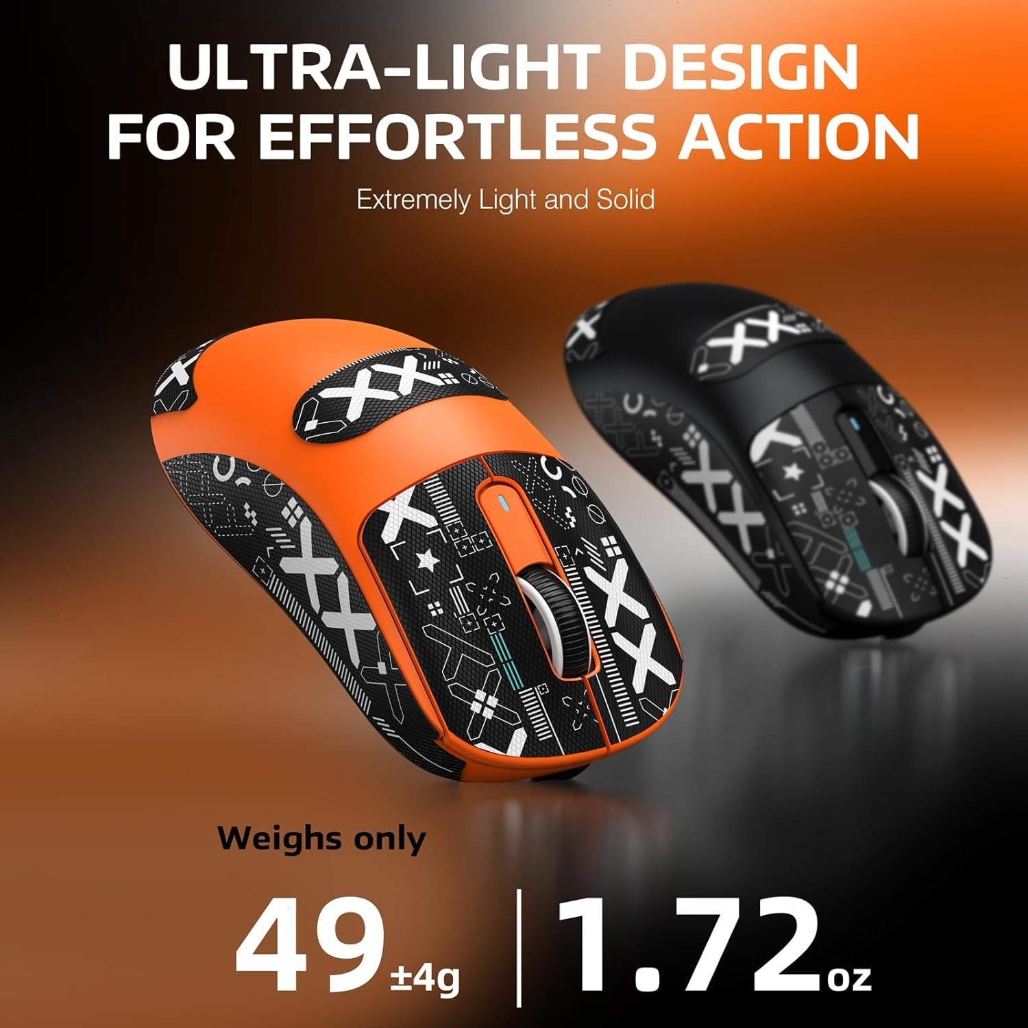 ATTACK SHARK X3 Wireless Gaming Mouse, BT/2.4G/USB-C Ergonomic Computer Mouse
