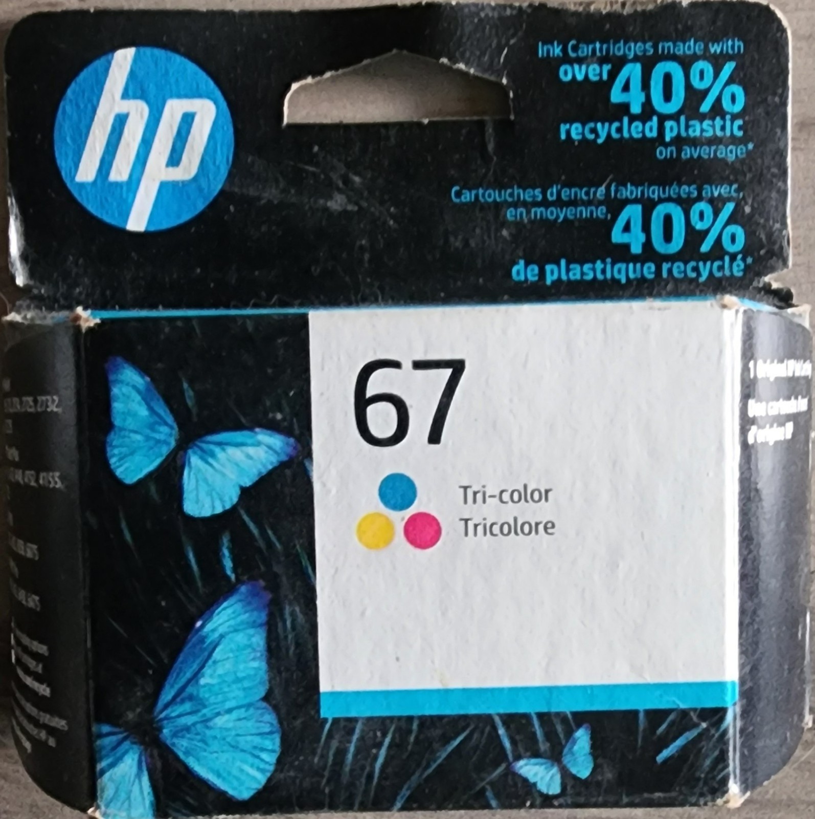 HP 67 Tri Color Ink Malaysia Dated Feb 2023