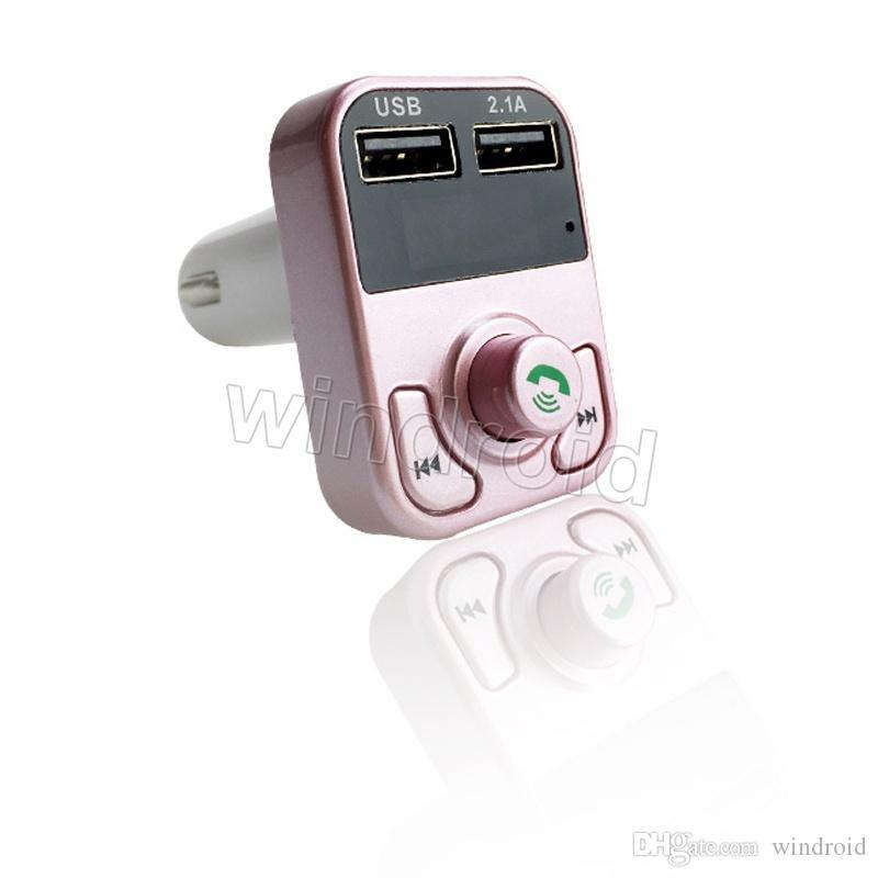 Wireless In Car Bluetooth FM Transmitter MP3 Radio Adapter Car 2 USB Charger G2