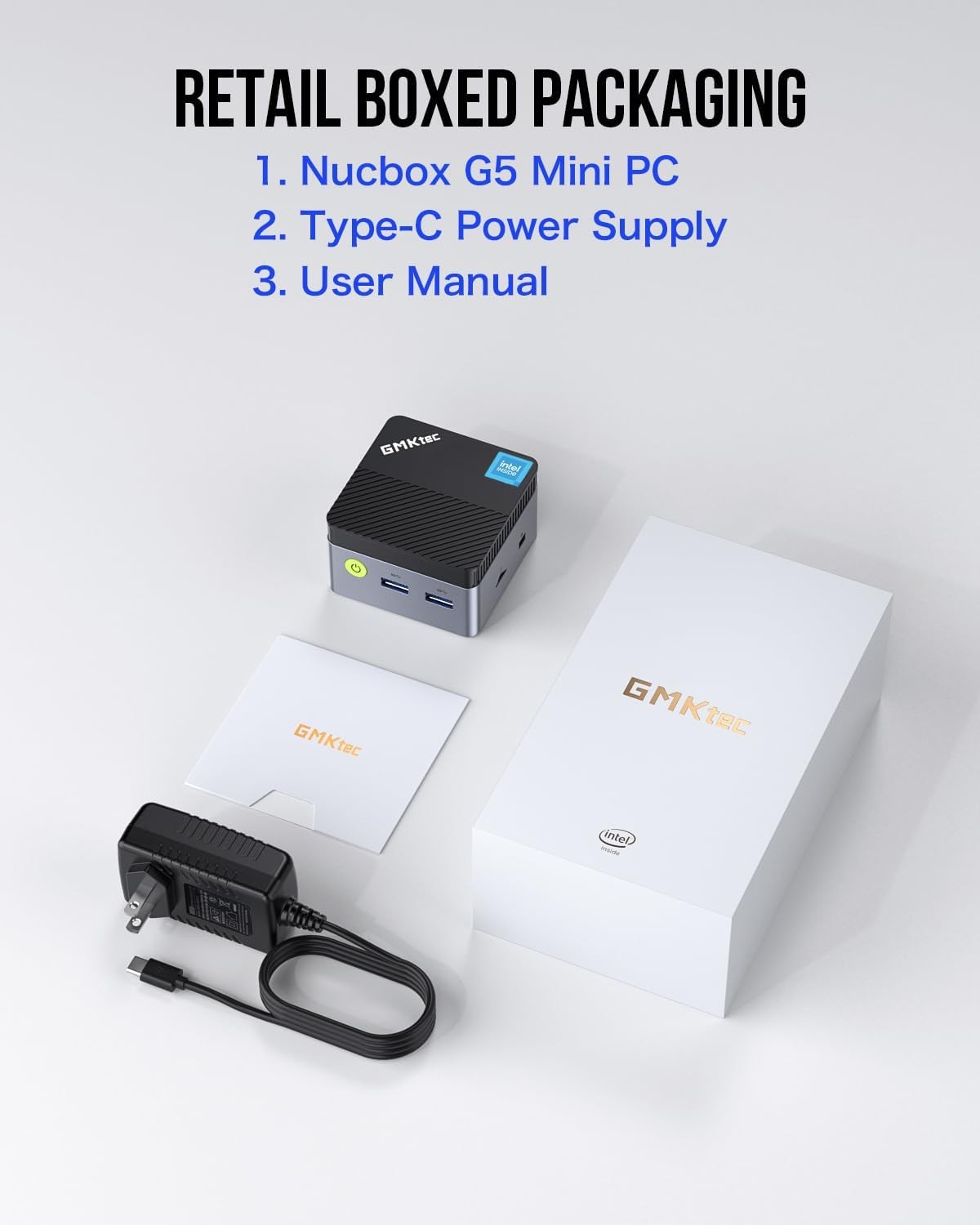 GMKtec Pocket Mini PC G5 Intel Alder Lake N97 Up to 3.60GHz 12GB DDR5 512GB SSD