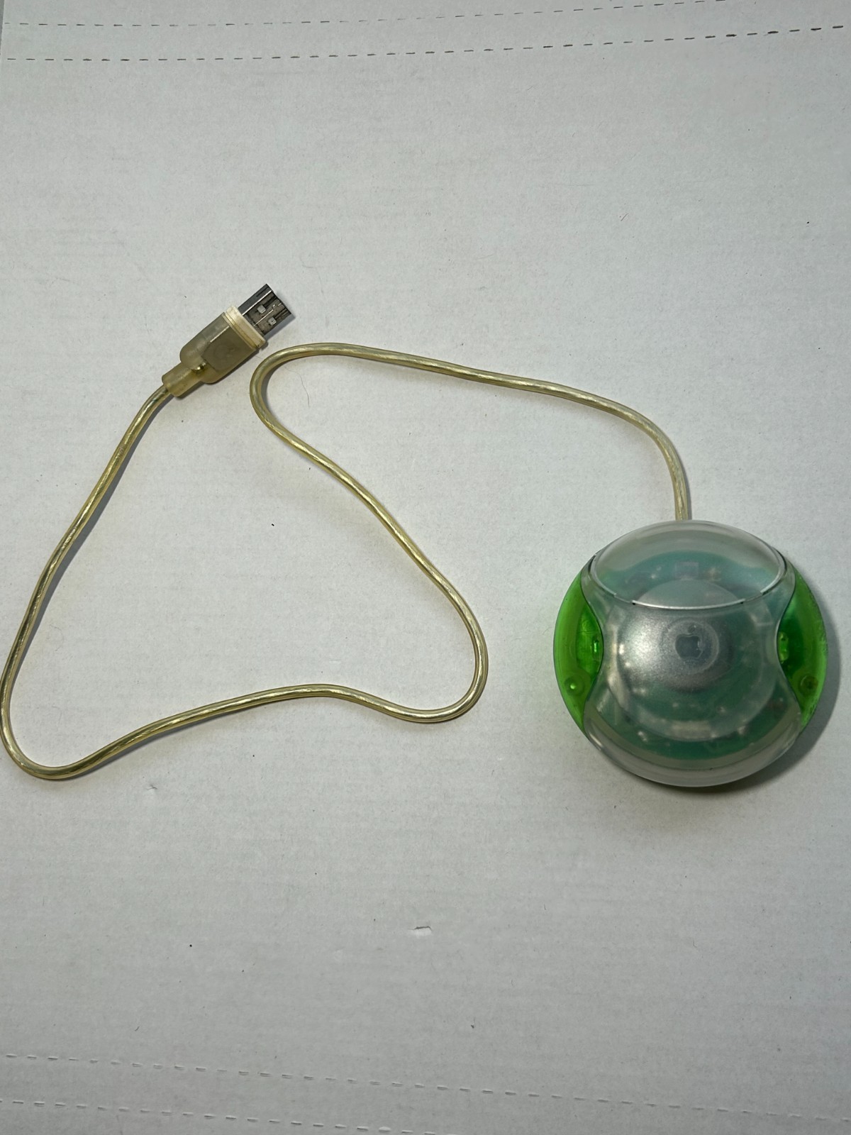 Apple USB Mouse for Clear Lime Green iMac Power Mac G3 G4 G5 Hockeypuck M4848