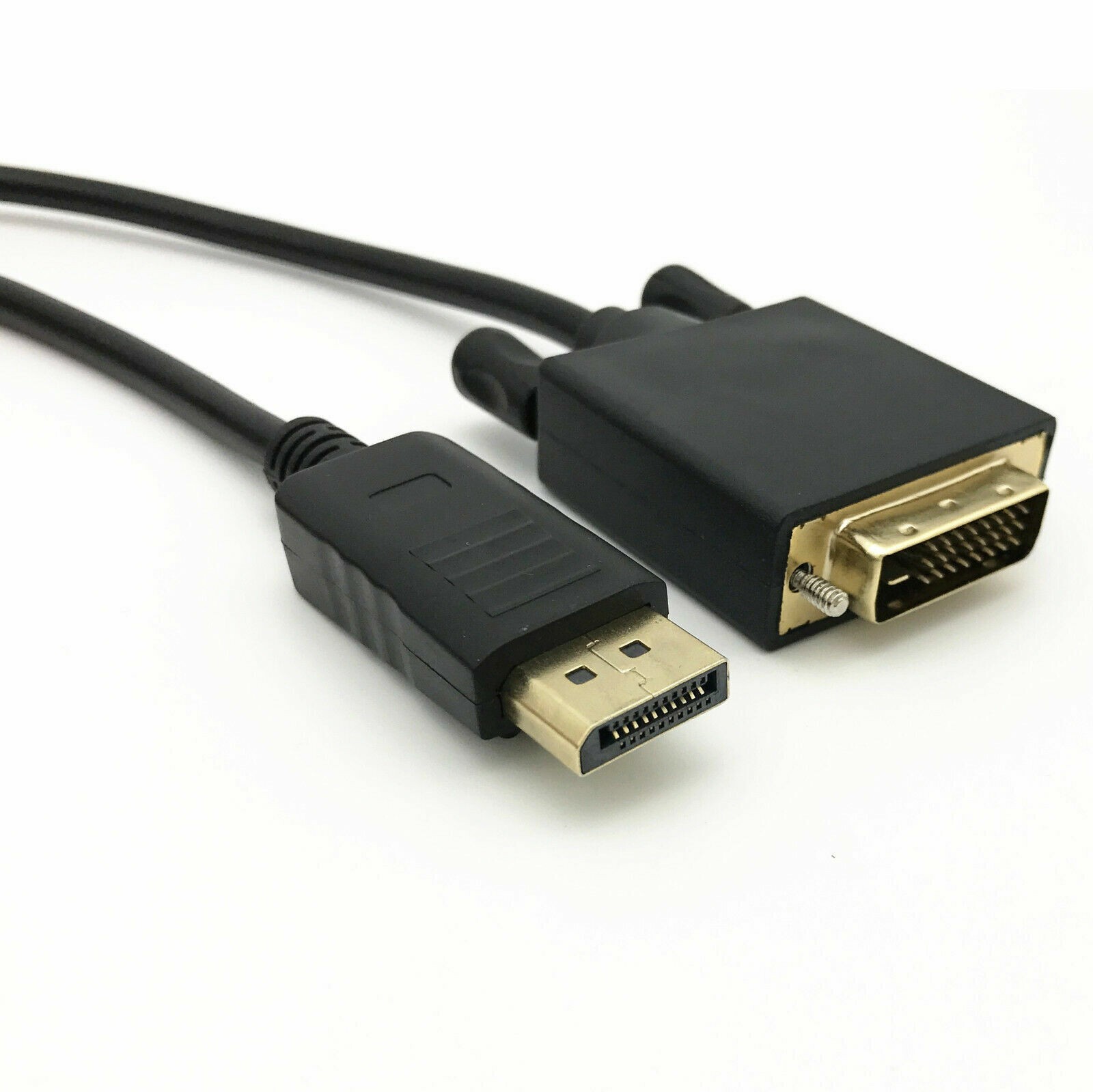 6/10/15 Ft Gold Plated DP DisplayPort to DVI-D Male Dual Link Cable 2k 4k 1080P