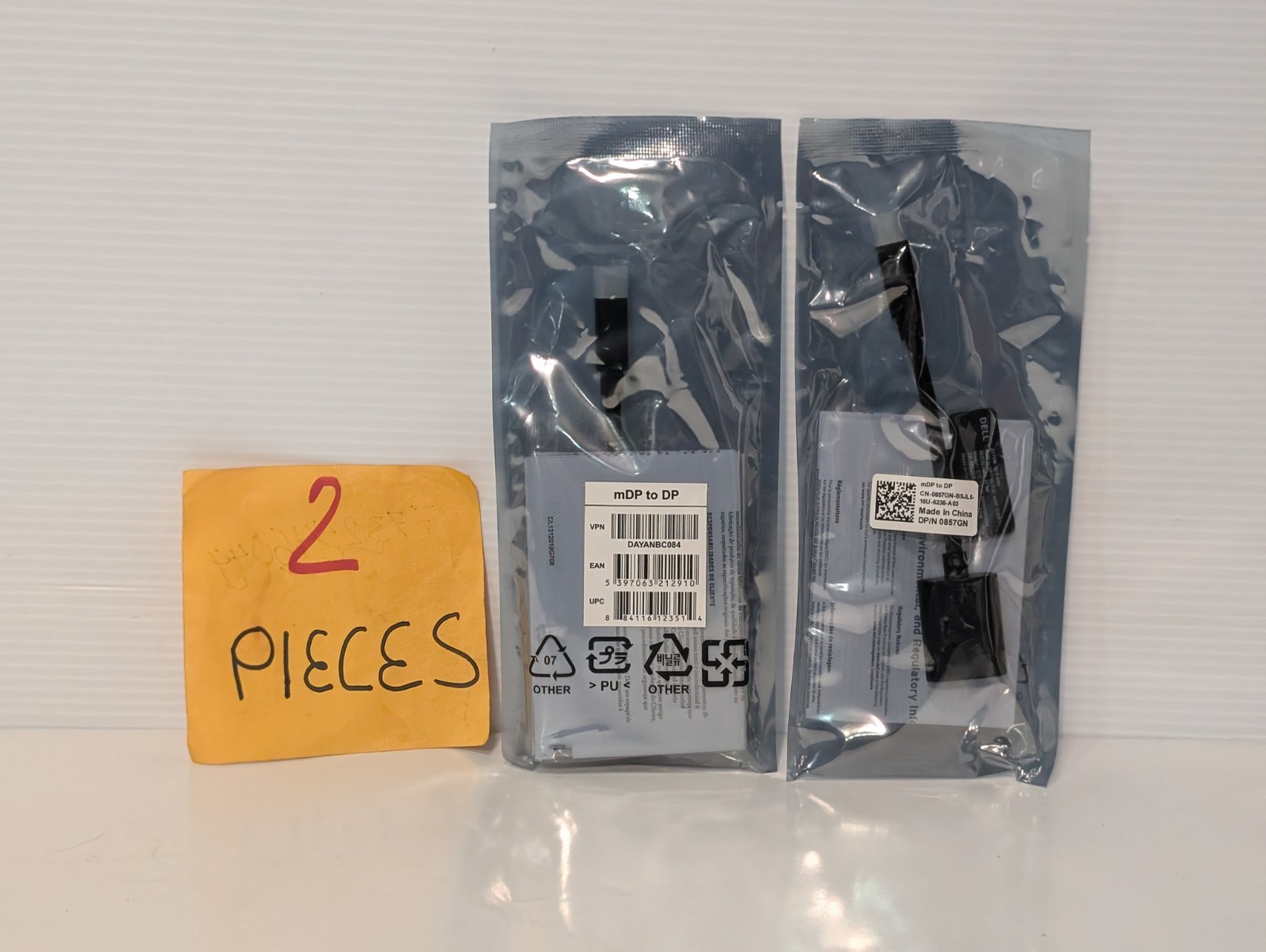 Lot of 4 Dell Adapter  Converter Dongles, (Qty 2) 857GH and (Qty 2) 027KKH