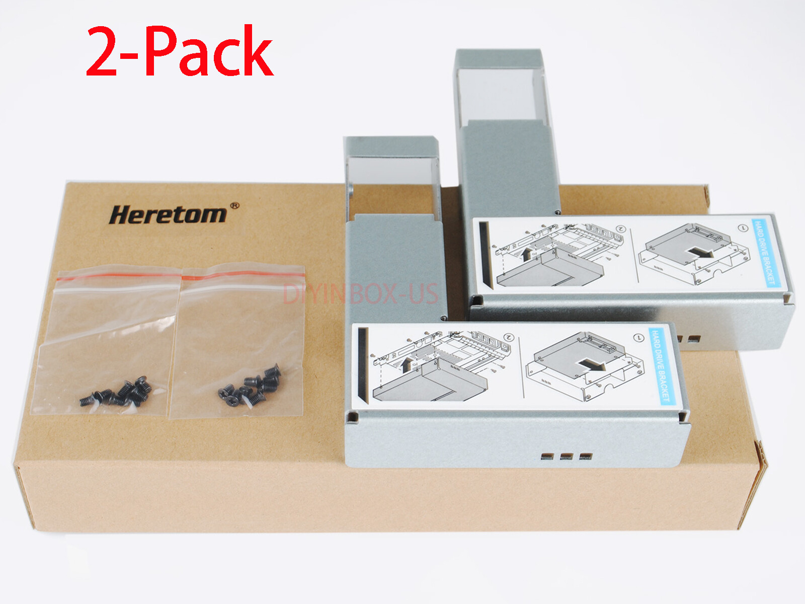 2-Pack 3.5″ to 2.5″ SSD SATA HDD Adapter For X7K8W F238F KG1CH 0X968D 0G302D
