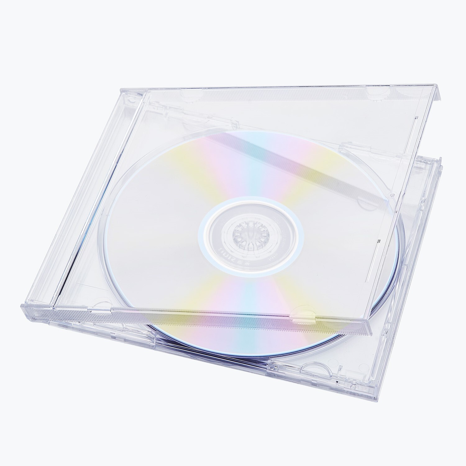 25 pcs 10.4 mm Standard Single Clear CD Jewel Case Assembled Clear Tray