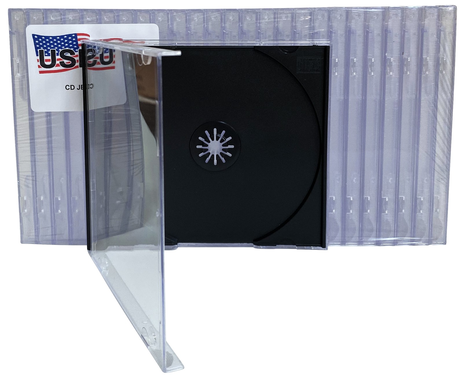 50 USDISC CD Jewel Cases Standard 10.4mm, Single 1 Disc (Black) Lot