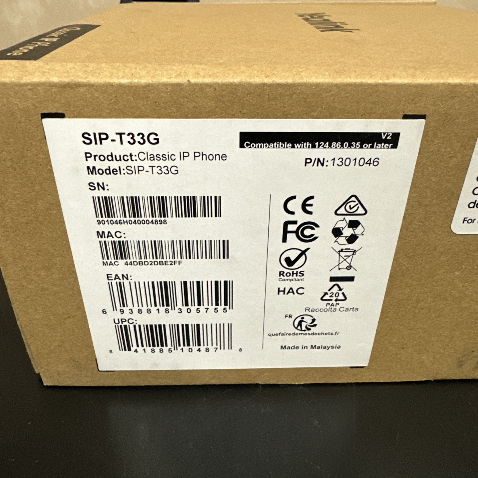 Yealink SIP-T33G 4-Line Classic Business IP Phone