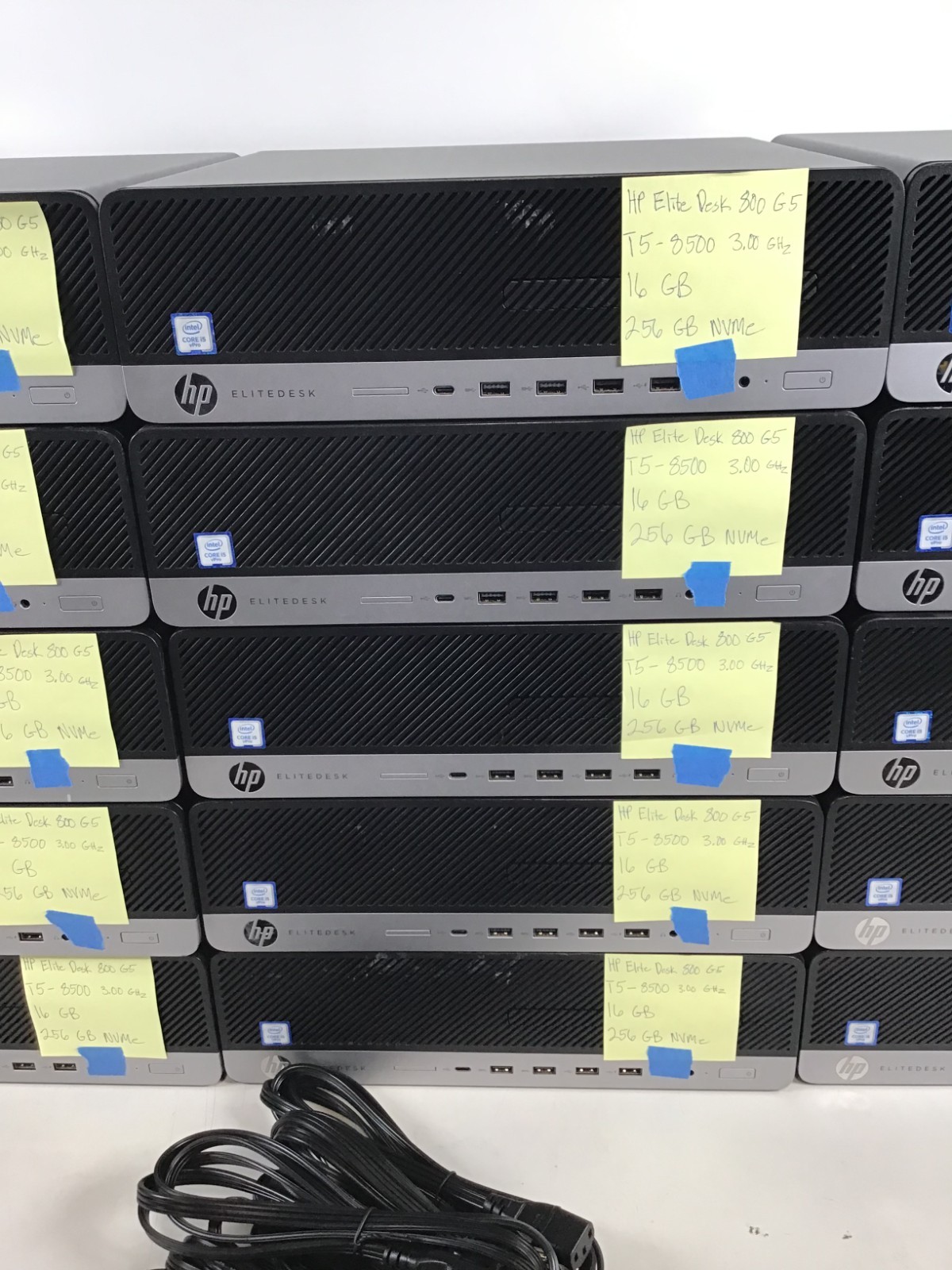 HP EliteDesk 800 G5 SFF i5-8500 3.00GHz CPU 256GB NVME 16GB RAM No OS w/ Power ~