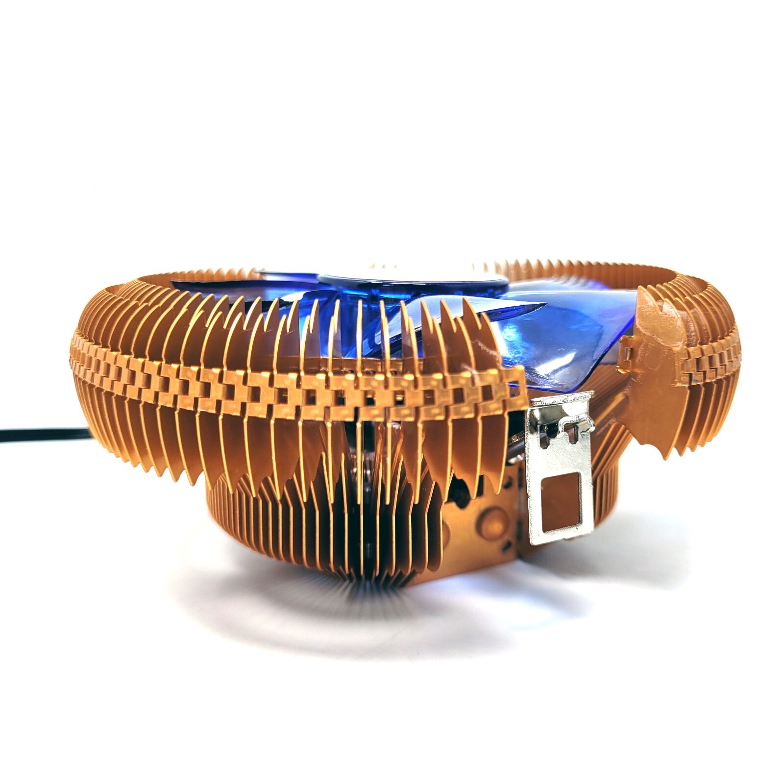 Cryo-PC Low-Profile Copper CPU Cooler Heatsink with Blue 90mm Fan for AMD Intel