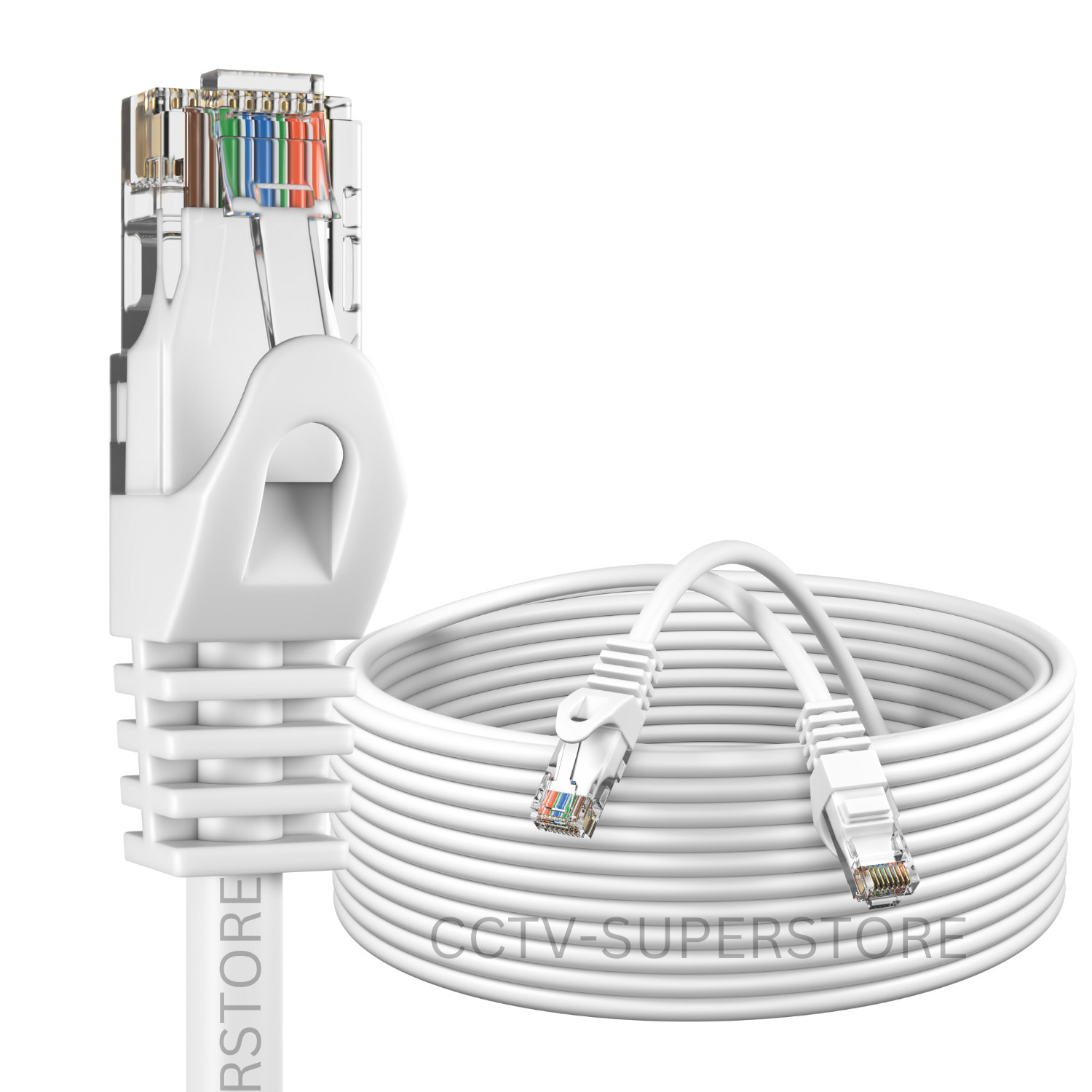 CAT6 Ethernet Network Cable RJ45 High Speed White LAN Internet Patch Cord lot