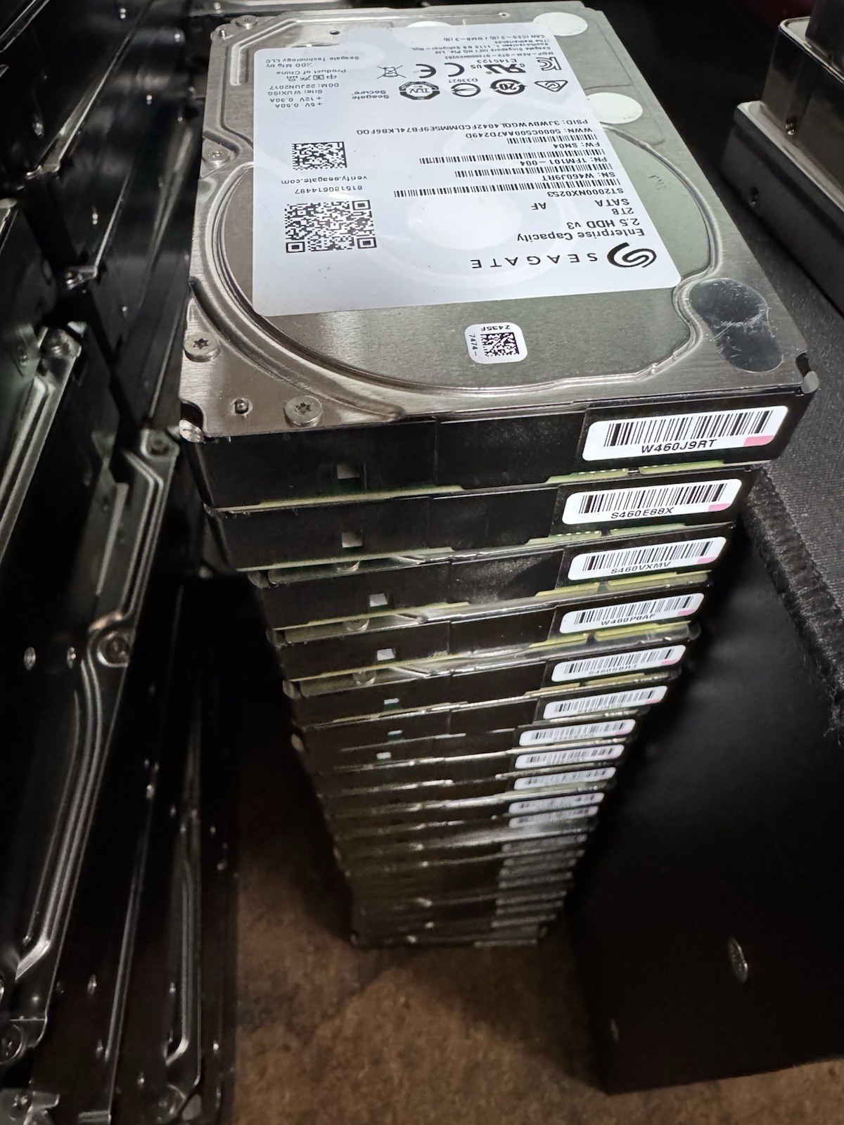 Seagate Enterprise Capacity 2.5 HDD ST2000NX0253 HDD 2TB SATA 100% Health TESTED