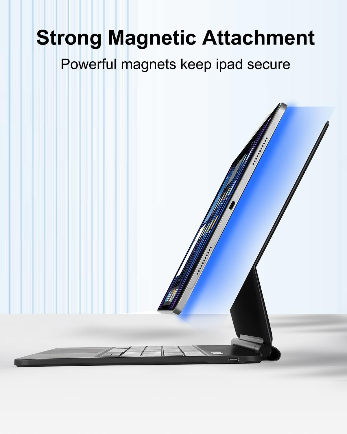 Magic Keyboard Case for Ipad Pro 12.9 Inch(6Th,5Th,4Th,3Rd Gen), Ipad Air 13 Inc