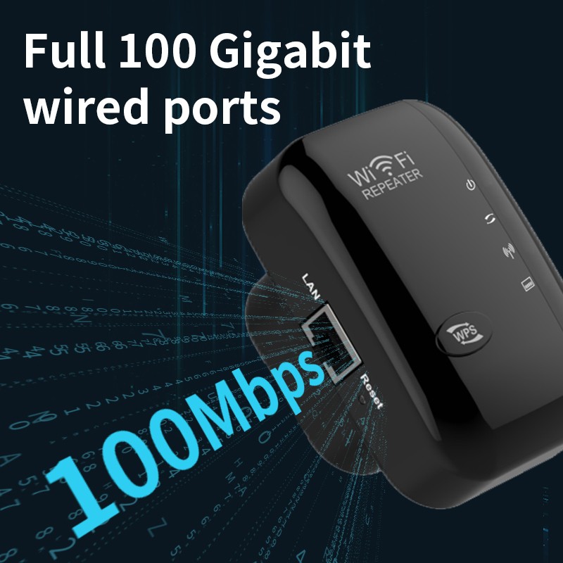 WiFi Range Extender Internet Booster Wireless Signal Repeater Amplifier