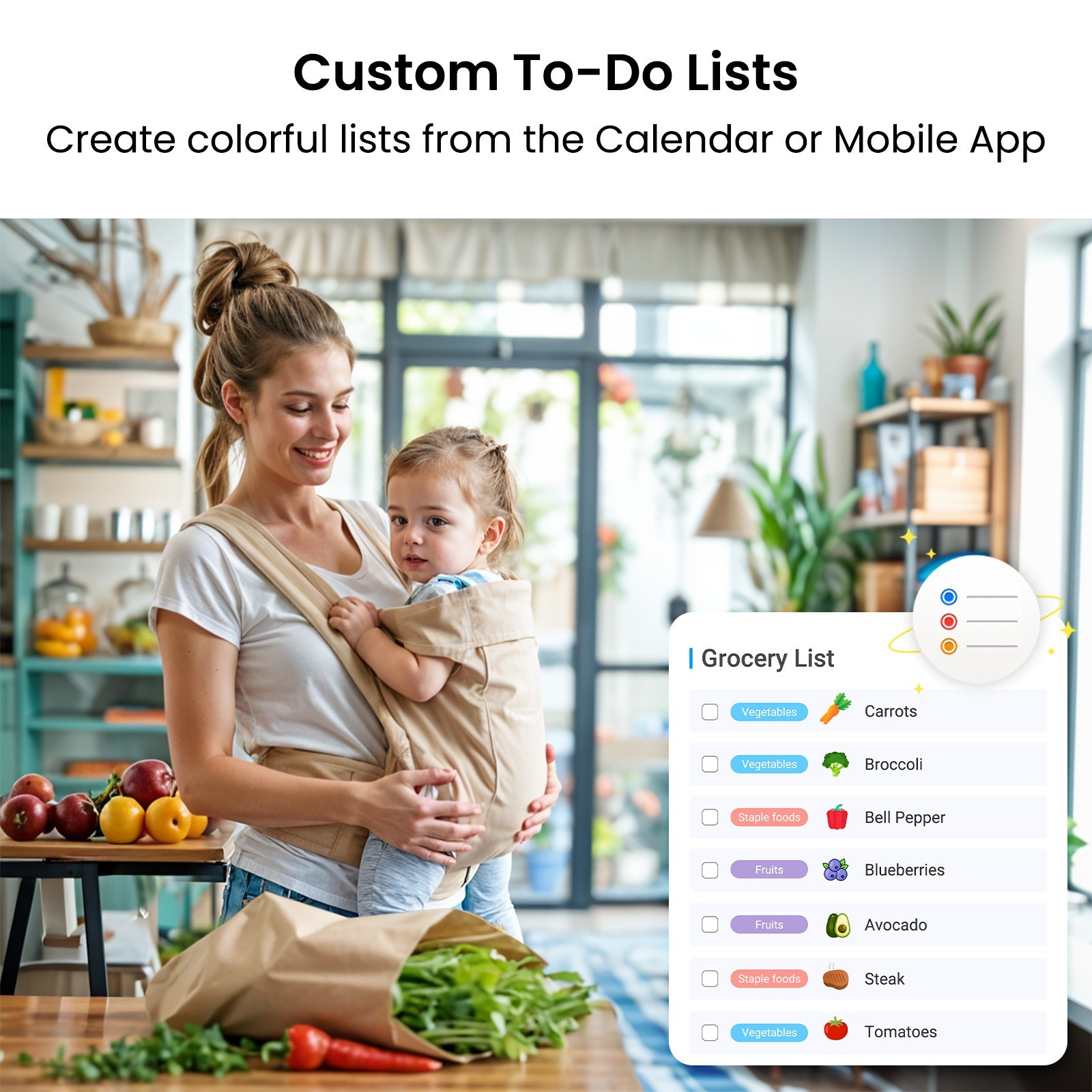 ApoloSign 27 inch Digital Calendar Smart Family Wall Planner(Refurbished)