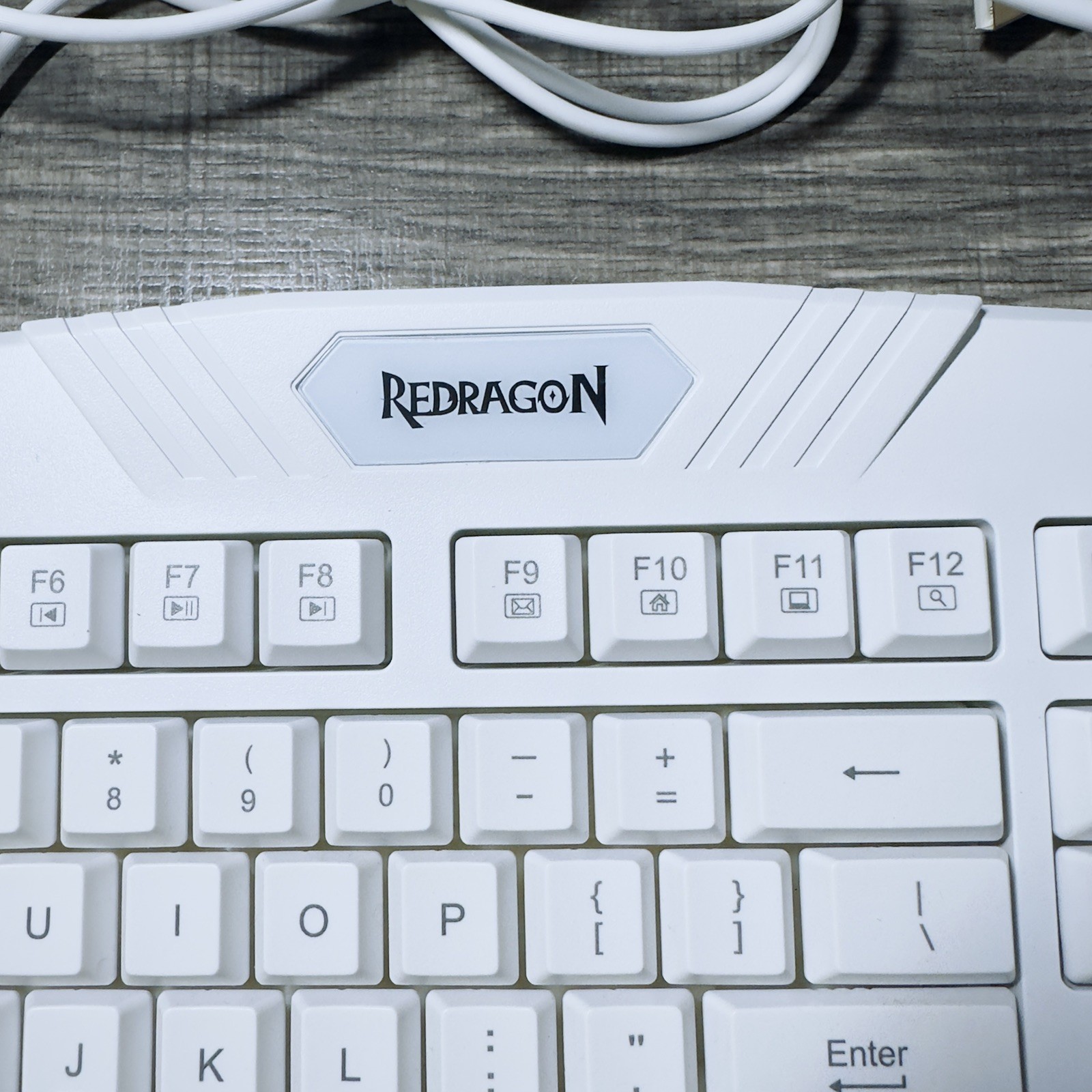Redragon Gaming Essentials wired Keyboard/Mouse S101W 2 In 1 Set White