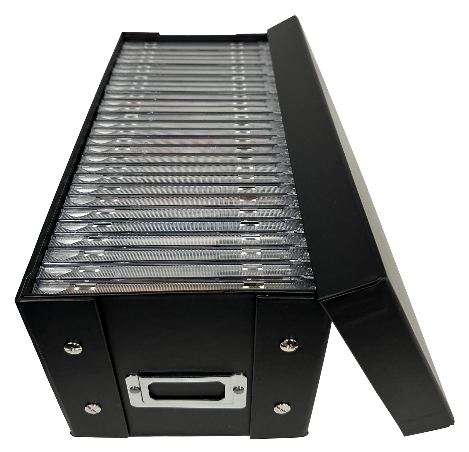 CheckOutStore Black CD Jewel Cases Storage Box (Holds 29 Cases) Lot