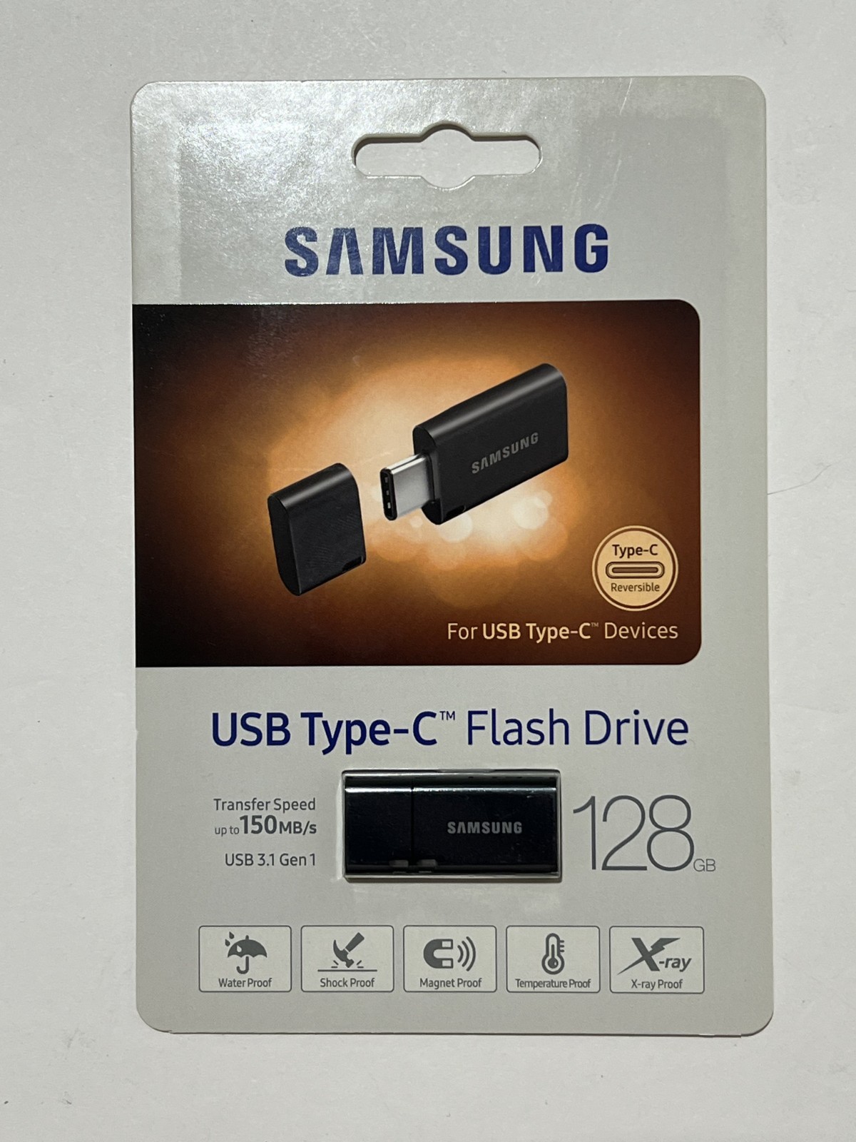 New Samsung 128GB USB 3.1 Gen1 USB Type-C Flash Drive Black MUF-128DA2/WW