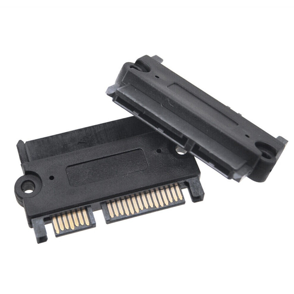 10X SATA 22P 7+15Pin Male Plug to SATA 22Pin 7+15P Female Jack Convertor Adapter