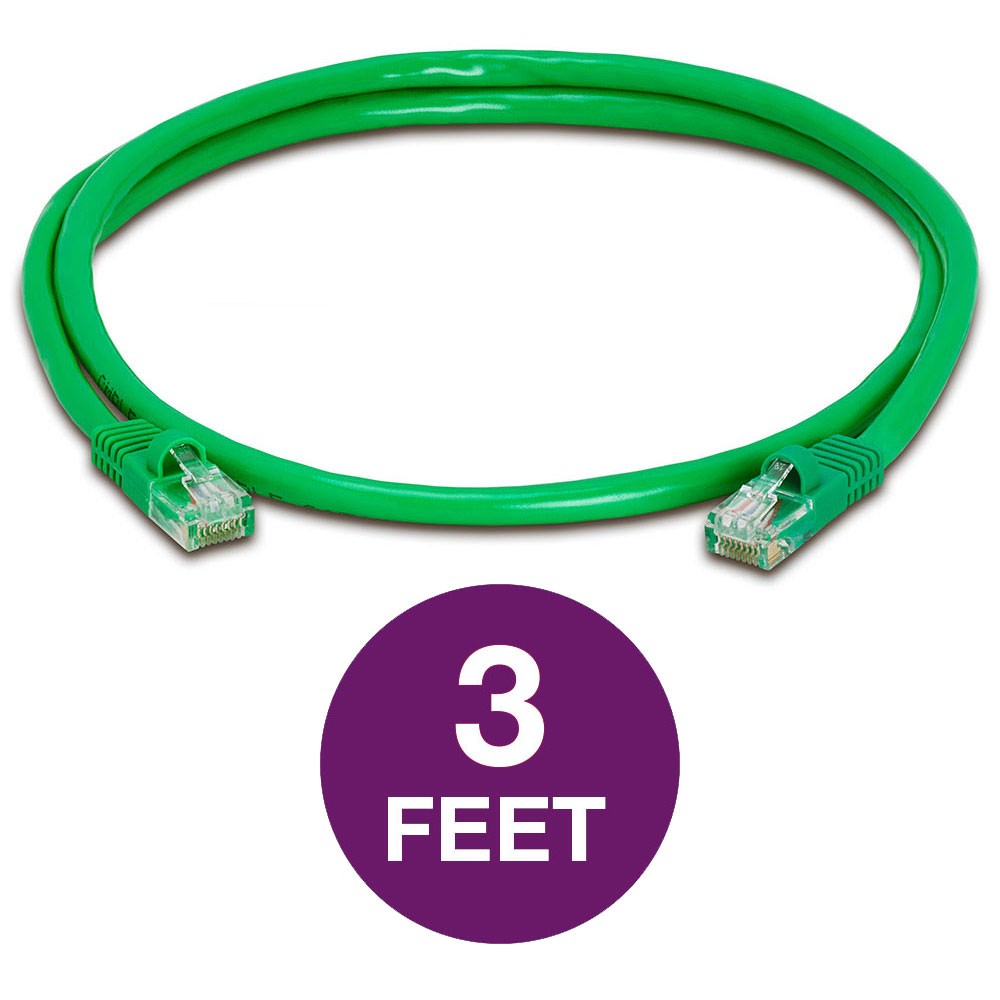 CAT5e Ethernet Cable Lan Modem Network CAT5 RJ45 Internet Green Patch Cord LOT