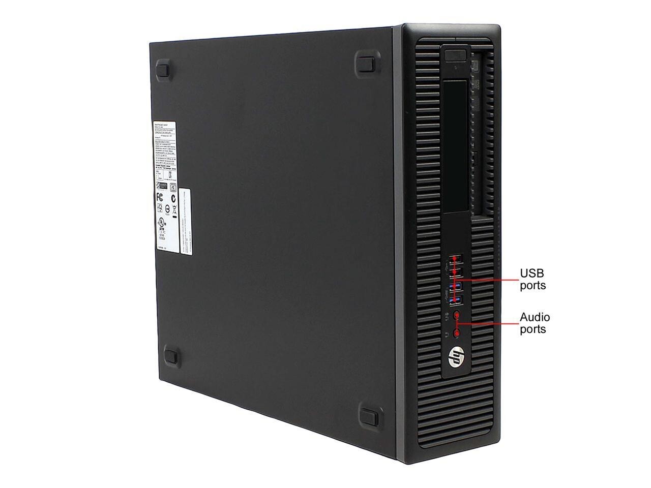 hp Desktop PC Computer Dual Core 8GB DUAL 22 LCD Monitor WIFI Windows 10 Pro