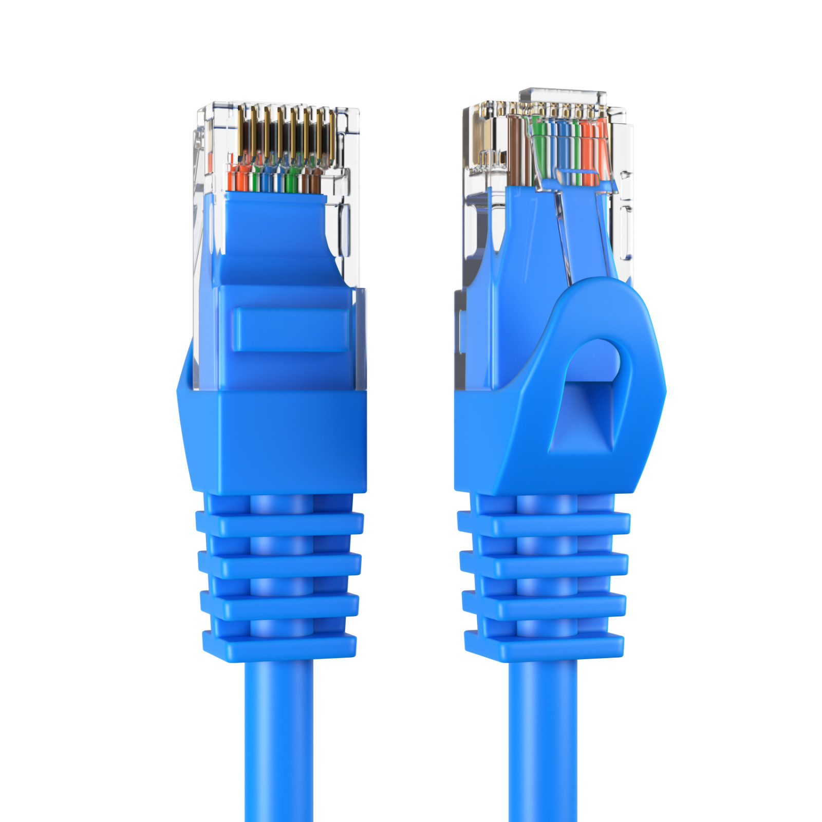 CAT5 Blue UTP Ethernet Patch Cord RJ45 Internet LAN Network Wire 25FT- 200FT LOT