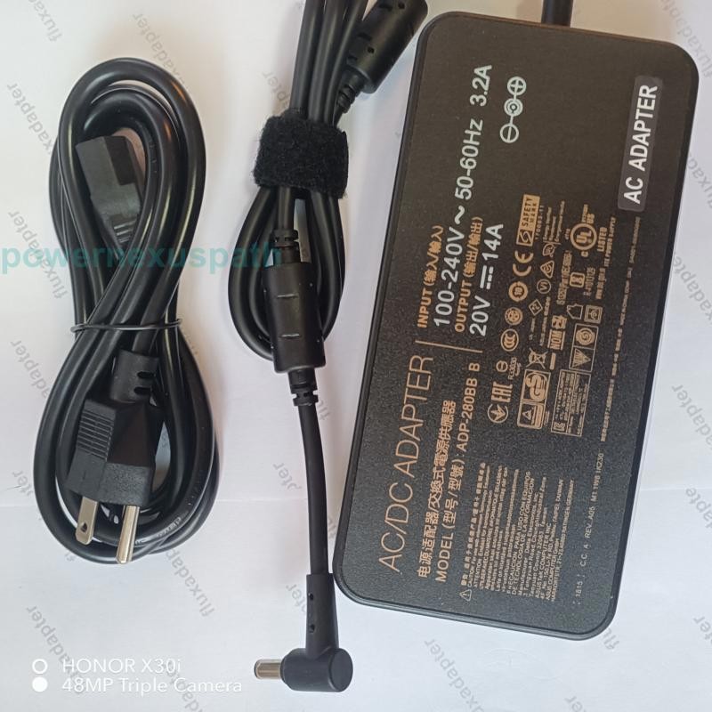 ASUS 280W 20V 14A Adapter Charger ASUS ROG Strix G17 G713PU/V/I G18 G814JI/V/U
