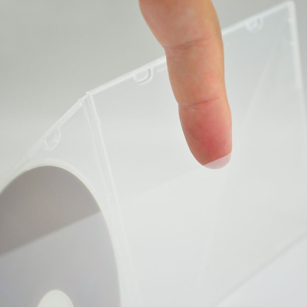 100 Pack Standard Clear DVD Case CD Jewel Holder Single Disc Storage Clear Tray