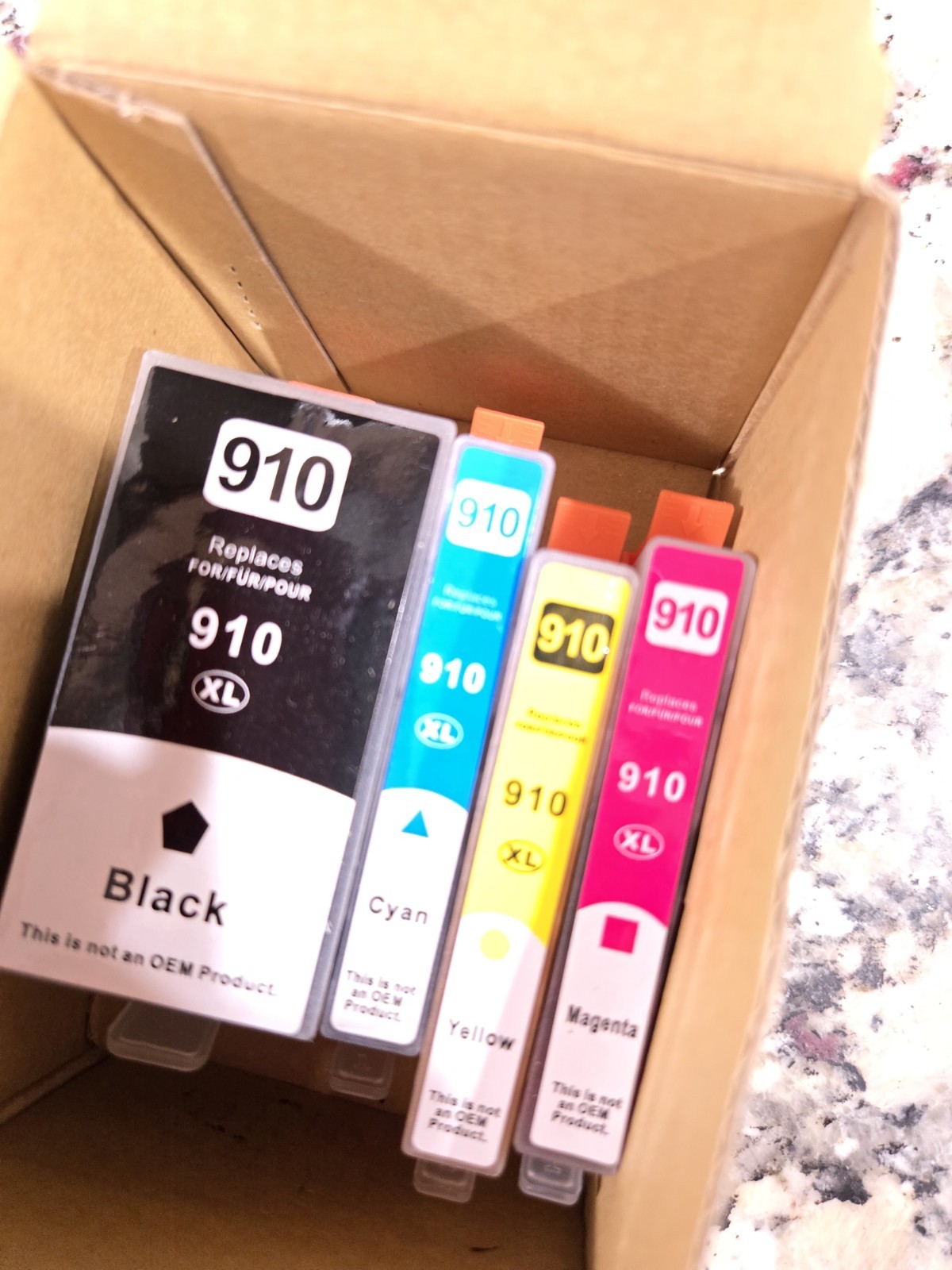910xl ink cartridge 4 pack – Replacement for HP Guaranteed or Money Back