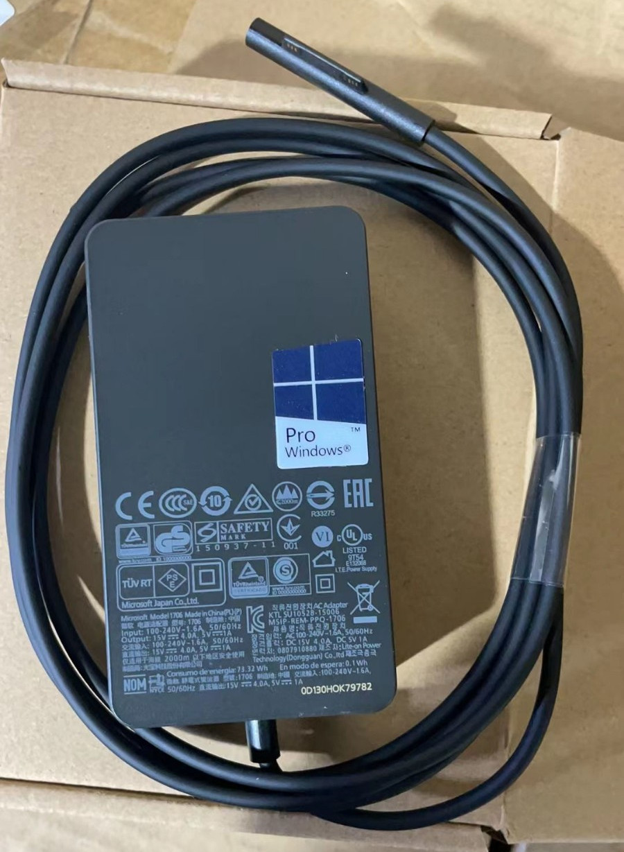 Genuine Microsoft 65W Surface Pro Book 1 2 3 4 5 6 7 X Adapter Charger 1706 1800