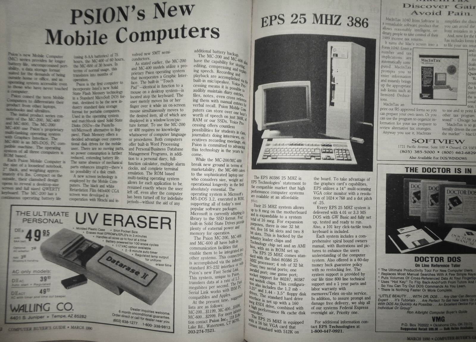 Vulcan’s Computer Buyer’s Guide, March 1990