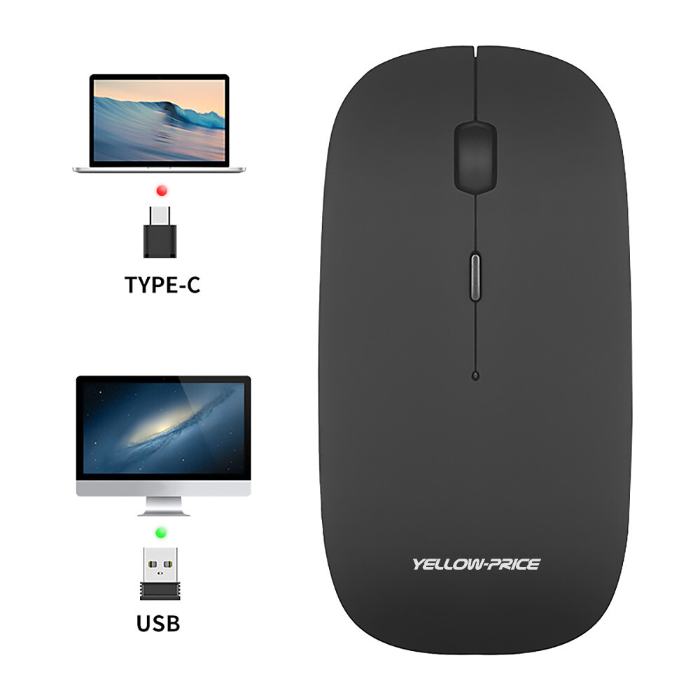 USB-C Dual Wireless Mouse For Macbook Pro 14 16 A2442 A2485