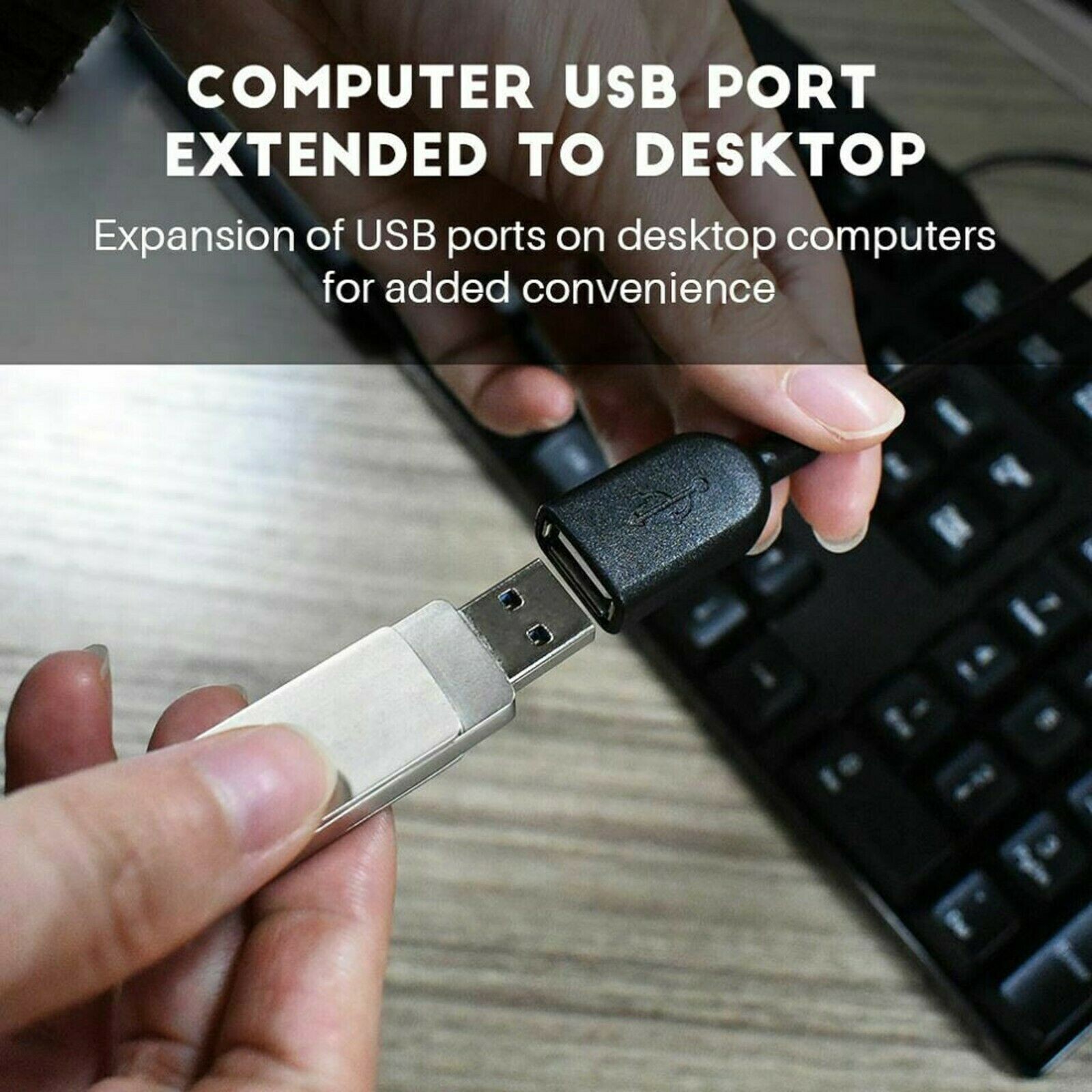 High-Speed USB to USB Extension Cable USB 2.0 Adapter Extender Cord Male/Female