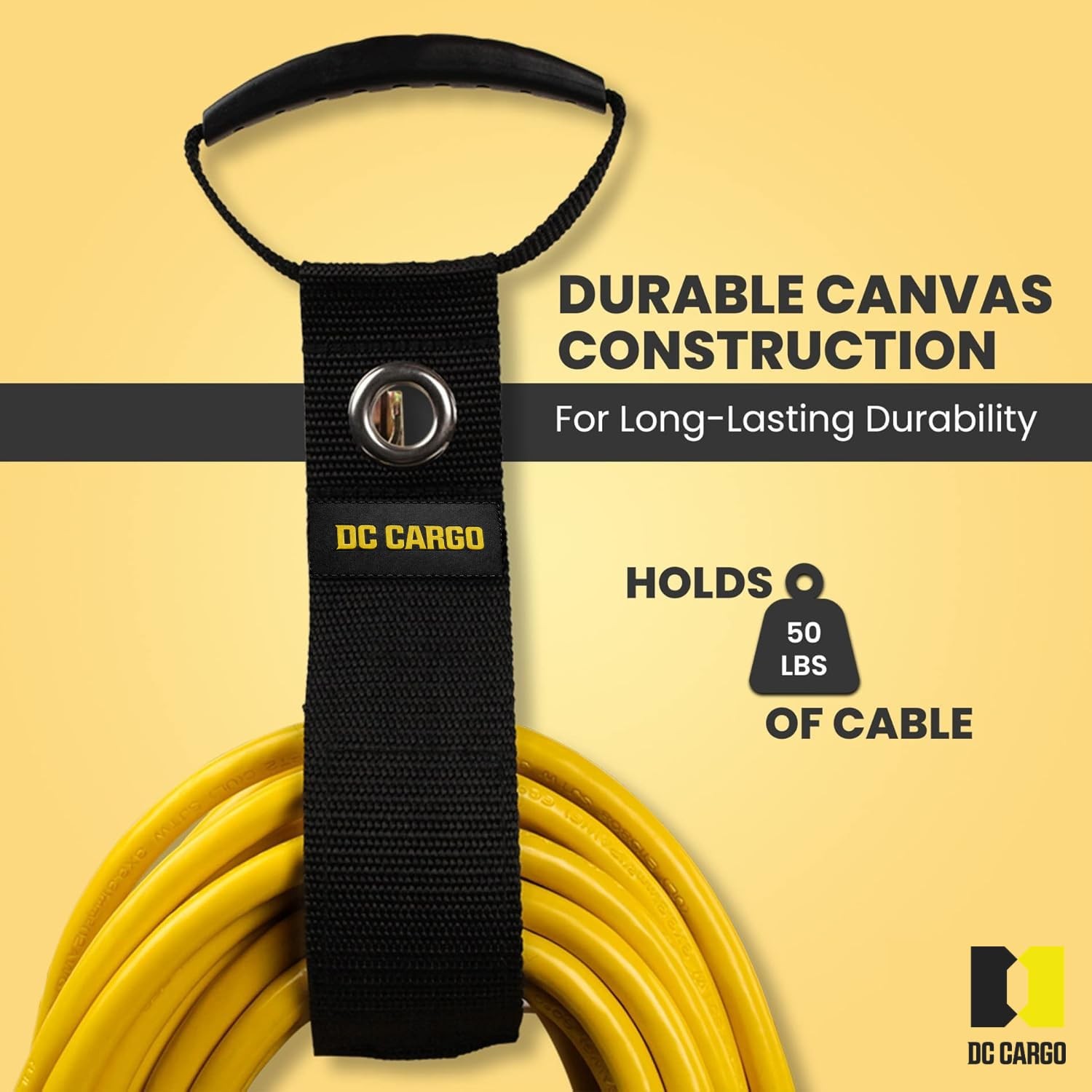 DC Cargo Mall Extension Cord Organizer E-Track 2-pack, Black or White Gray