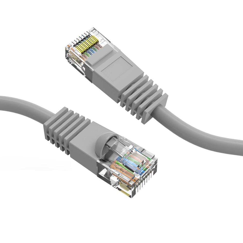 Lot of 10 – 6 INCH Cat5E Ethernet Patch Cord 9 Colors 24AWG Copper Cable