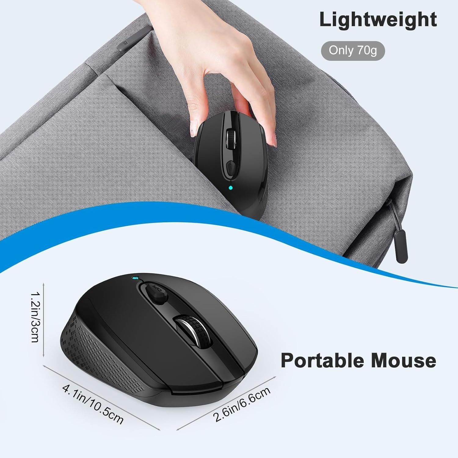 USB C Wireless Mouse, Type C Silent Mouse for MacBook Air/Pro,2.4G Cordless