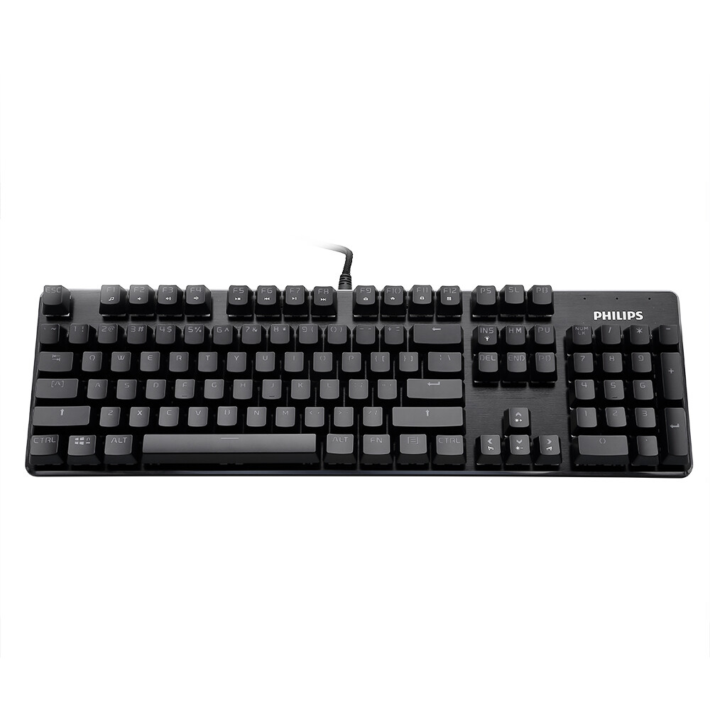 Philips Mechanical Gaming Keyboard 104-Key clear and crisp Backlit Wired Metal