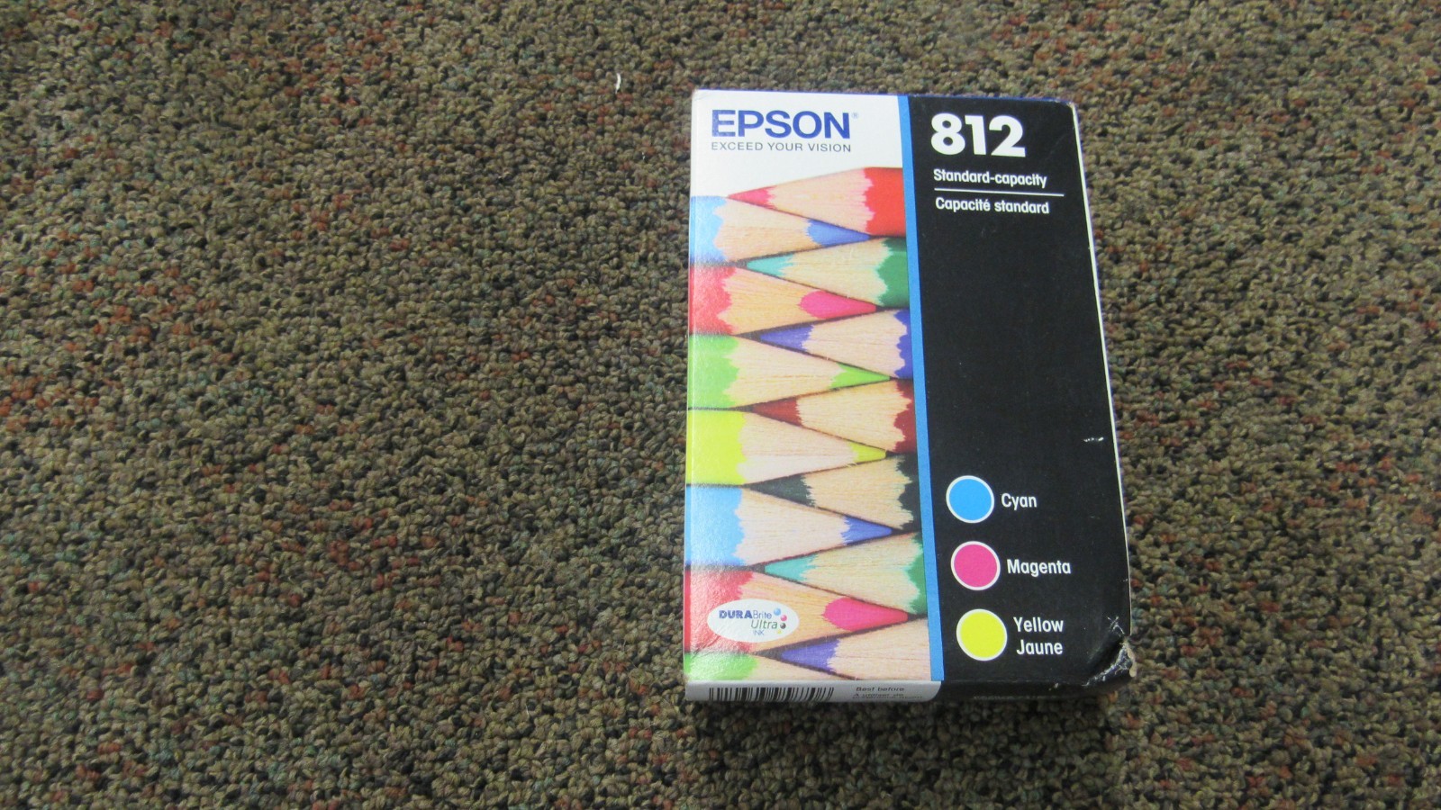 EPSON 812 Durabrite Ultra Ink Standard Capacity Color Combo Pack Exp 11/2027