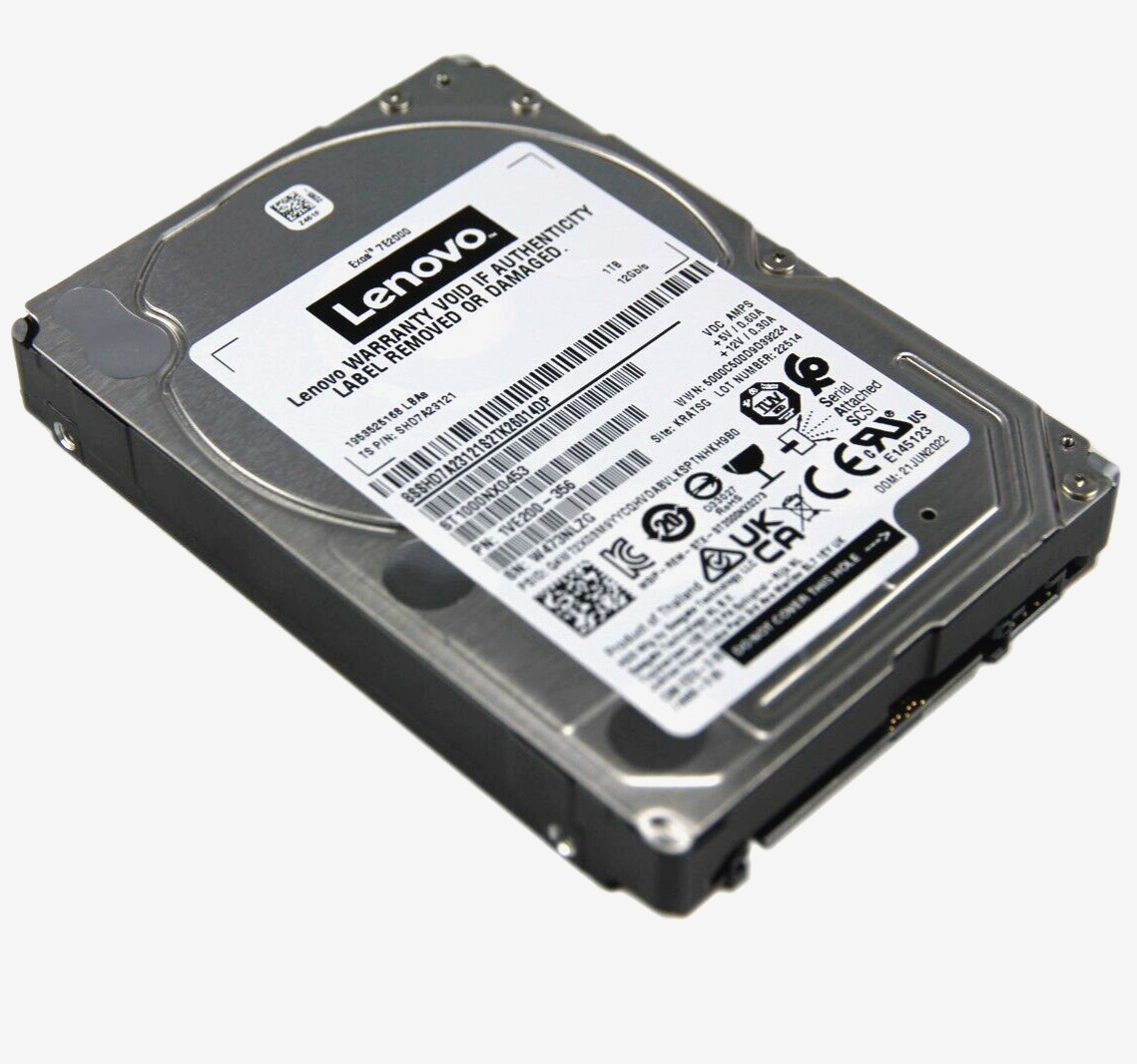 Lenovo Seagate 1TB 7.2K SAS 12Gb/s 2.5″ Hard Drive ST1000NX0453 SHD7A23121