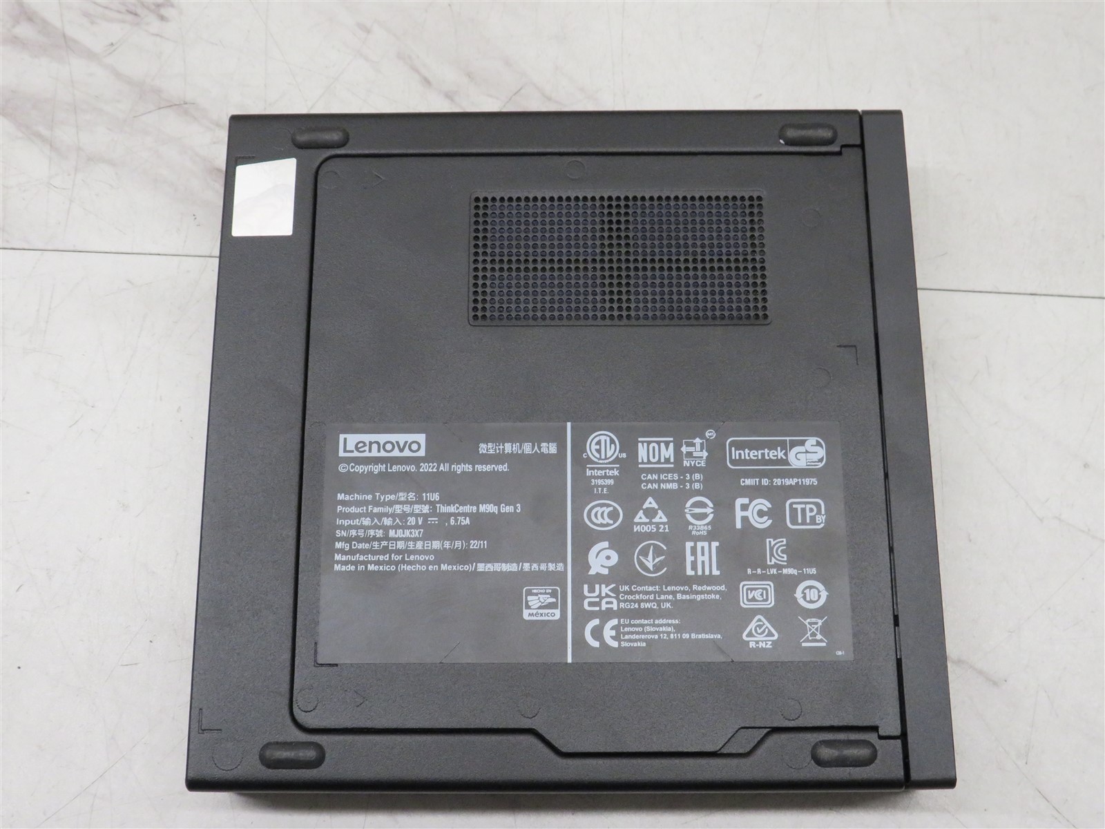 Lenovo ThinkCentre M90q Gen 3 16GB RAM DDR5 Tiny PC Intel i5-12500@3.0GHz AC