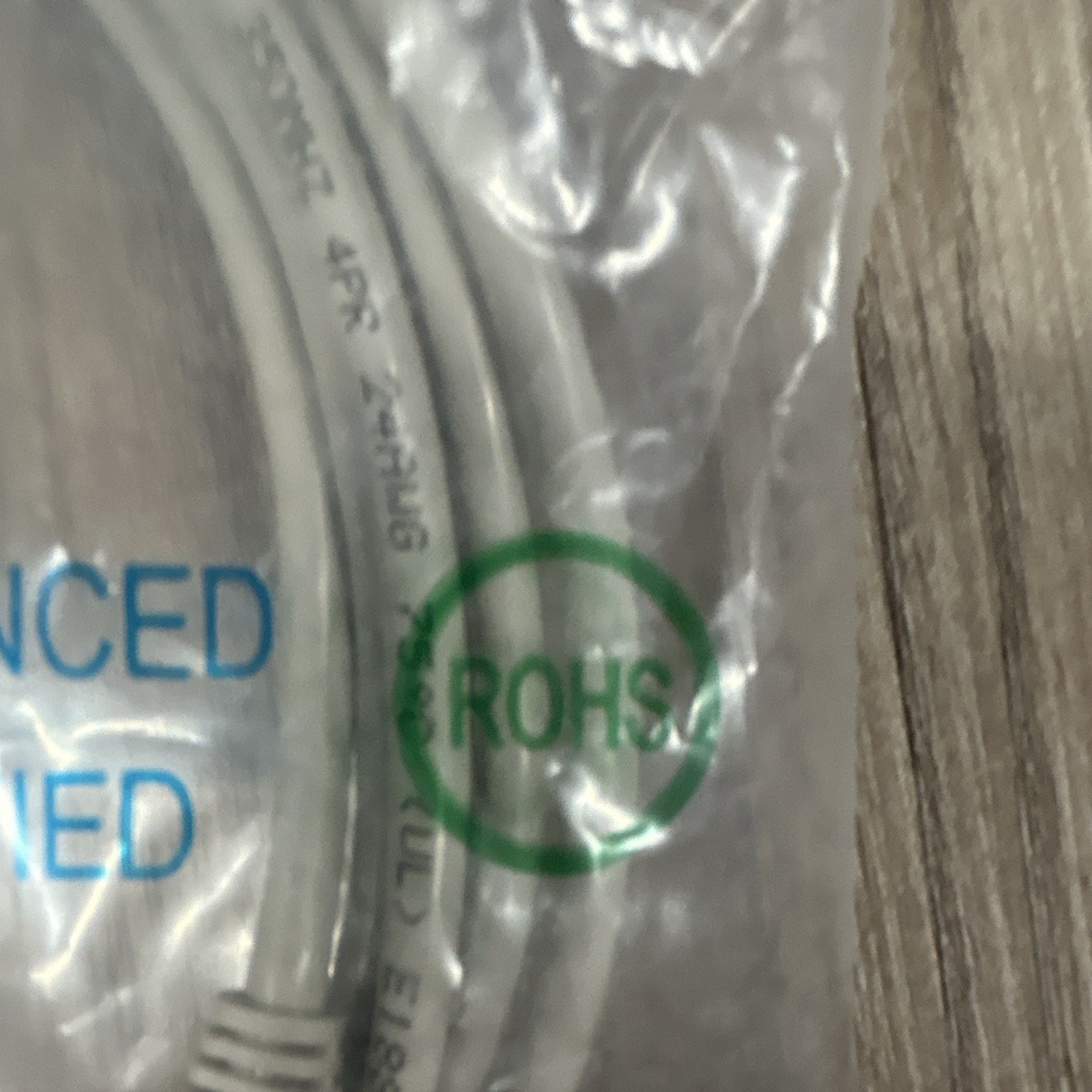 Cat5e Round Ethernet Patch Cable RJ-45 Male to Male Gray 7 ft