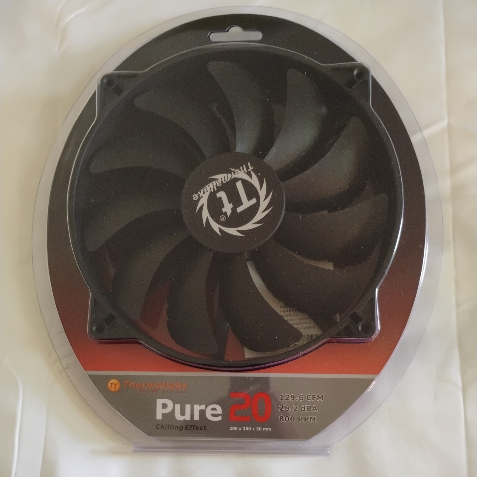 Thermaltake Pure 20 Computer Case Fan 200x200x30mm – CL-F015-PL20BL-A