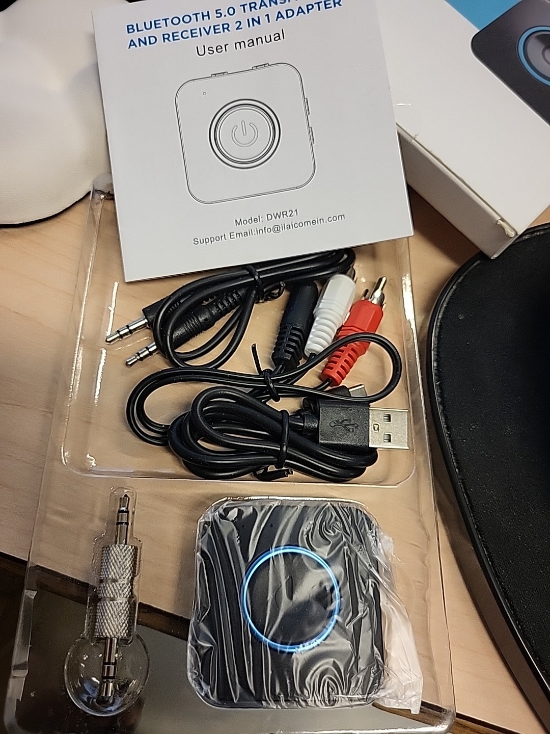 Bluetooth Transmitter Receiver LAICOMEIN V5.0 2-in-1 Bluetooth Adapter Wirele…