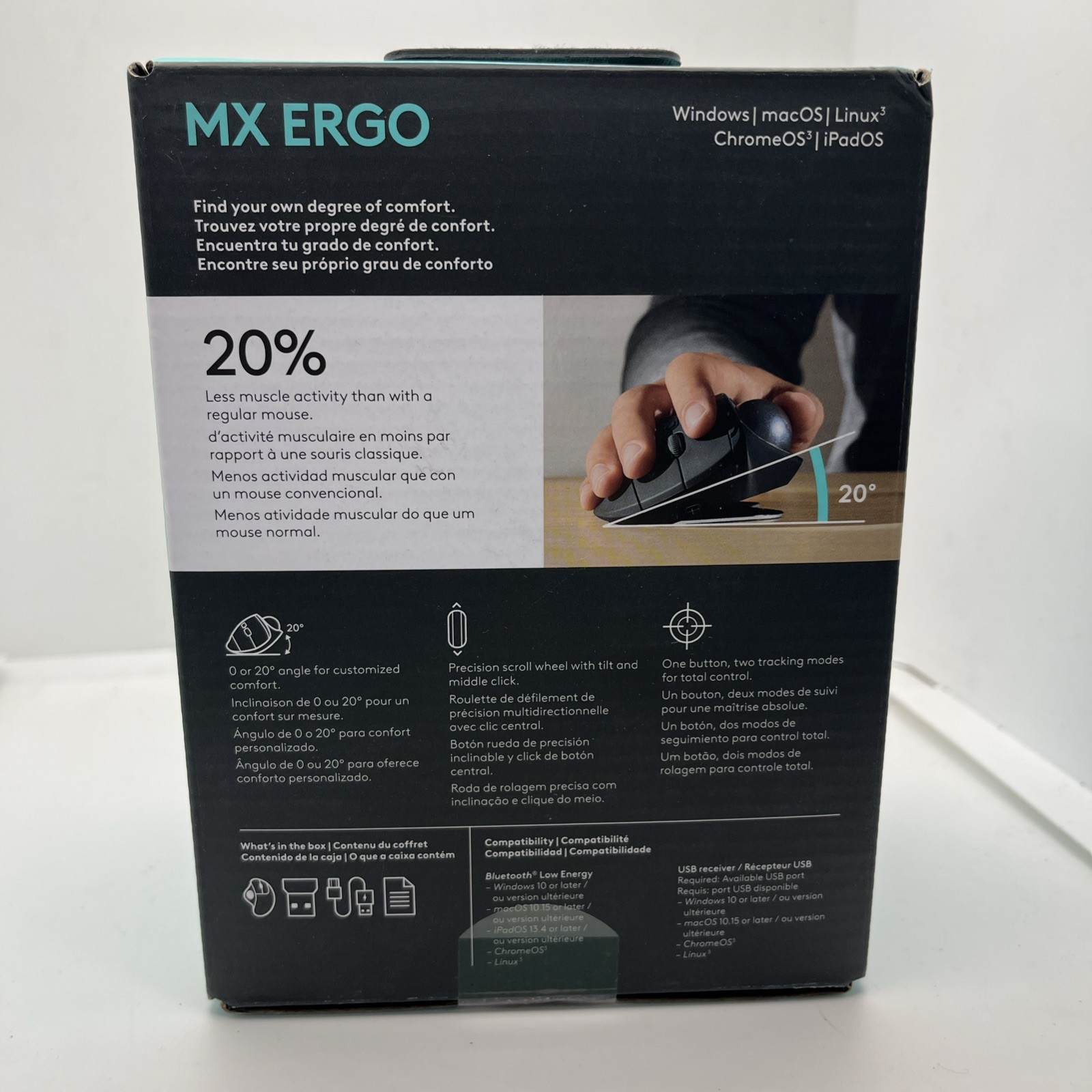 BRAND NEW Logitech MX Ergo Wireless Trackball Mouse MR