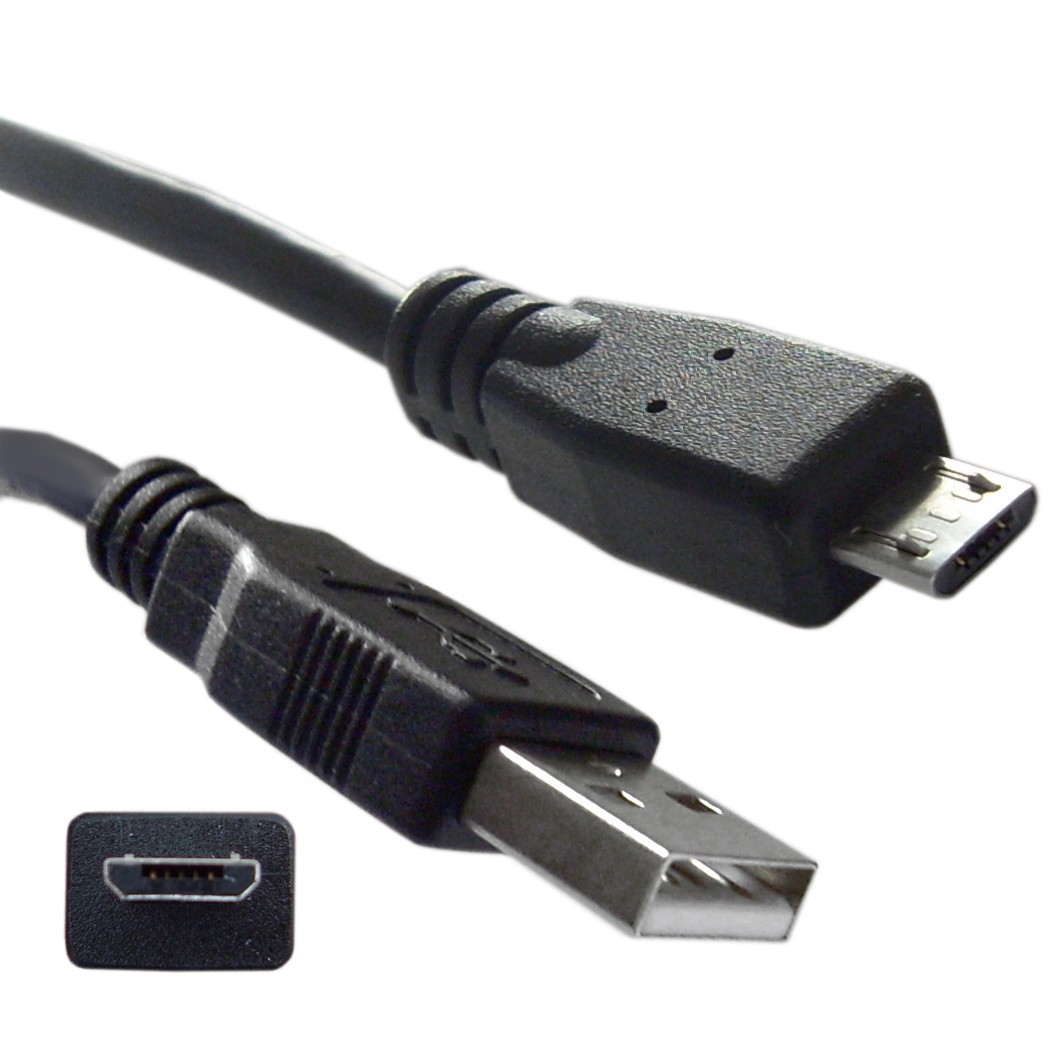 1ft Micro USB 2.0 Cable, Black Type A Male / Micro-B Male 1 foot 10U2-03101BK