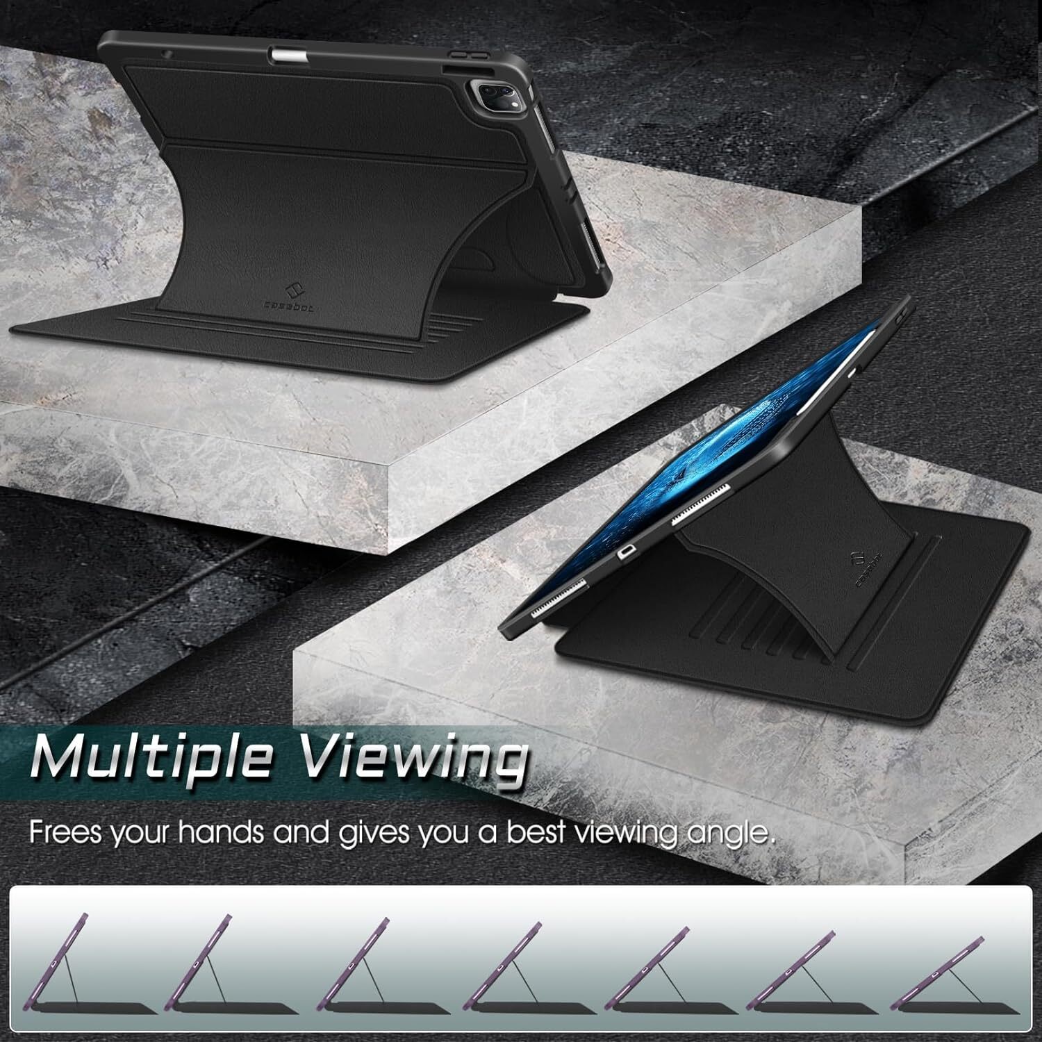 Case for iPad Pro 12.9 inch 6th 2022/ 5th/4th/3rd Gen Shockproof Rugged Cover