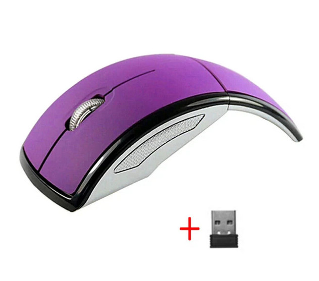 Portable Wireless Mouse, 2.4GHz Silent with USB Receiver, Optical USB Mouse