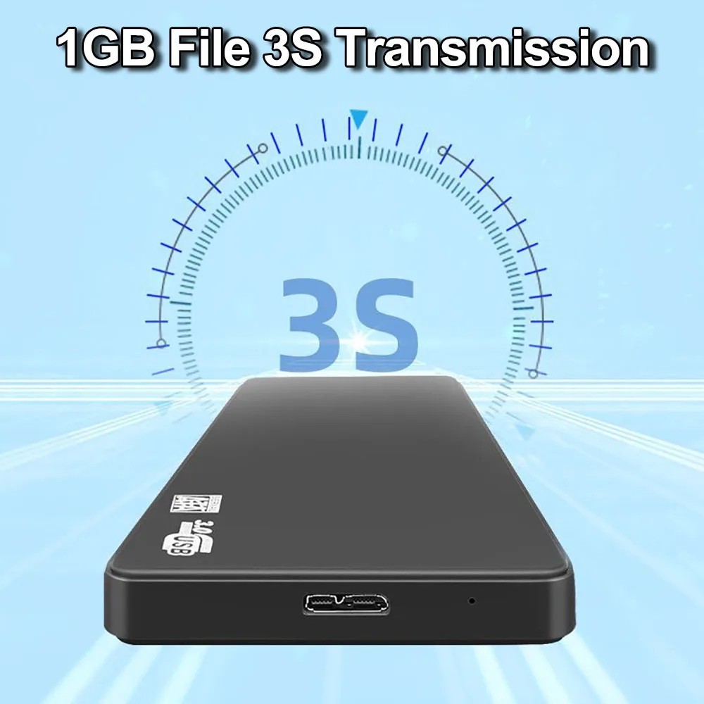USB 3.0 2TB SATA SSD External Hard Drive Portable Desktop Mobile Hard Disk Case